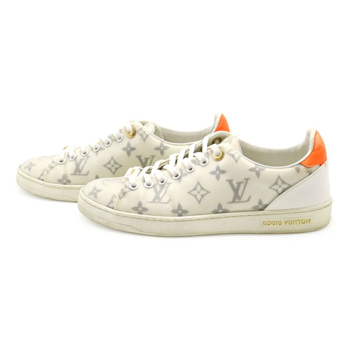 Louis Vuitton Louis Vuitton Louis Vuitton Frontrow Monogram Fabric Sneakers Canvas Shoes DUTY FREE for USA Size ONE SIZE - 2 Thumbnail