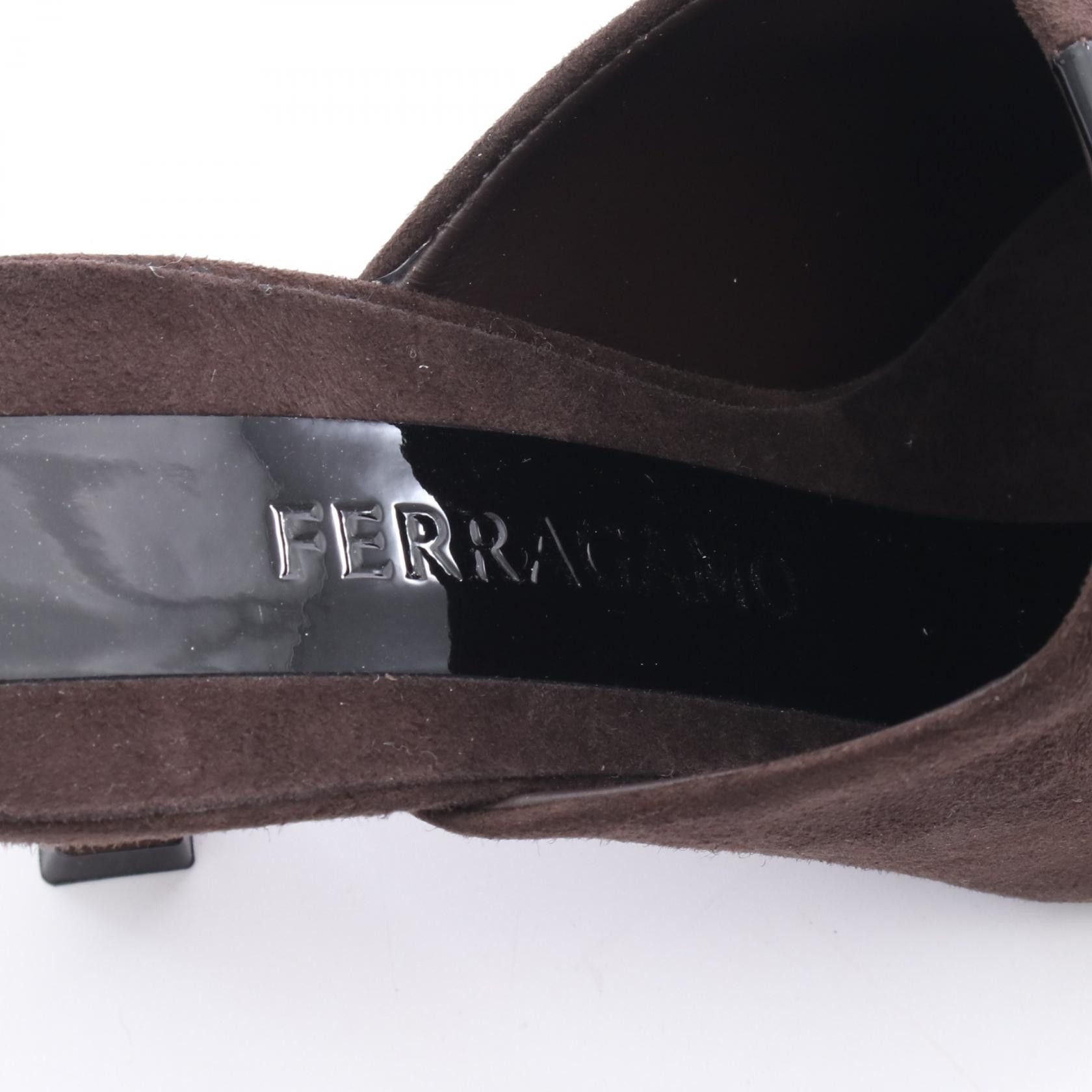 Salvatore Ferragamo Salvatore Ferragamo Salvatore Ferragamo Suede Patent Leather Mule Suede Shoes DUTY FREE for USA Size ONE SIZE - 5 Thumbnail
