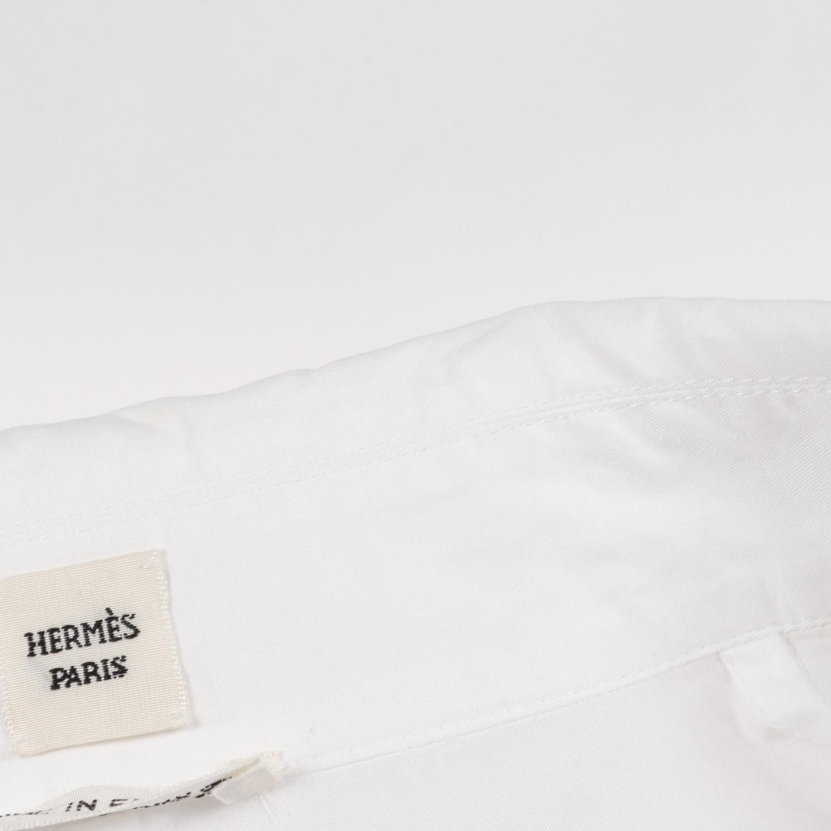 Hermes Hermes Hermes Serie Button Cotton Long Sleeve Shirt Cotton Dress Shirt DUTY FREE for USA Size ONE SIZE - 5 Thumbnail