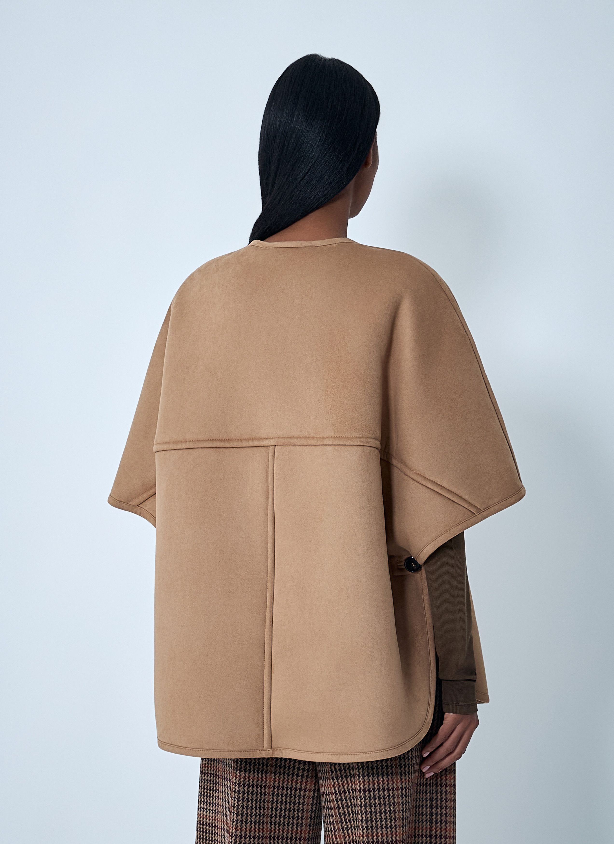 Max Mara Zaza Poncho Jacket Size L / US 10 / IT 46 - 4 Thumbnail