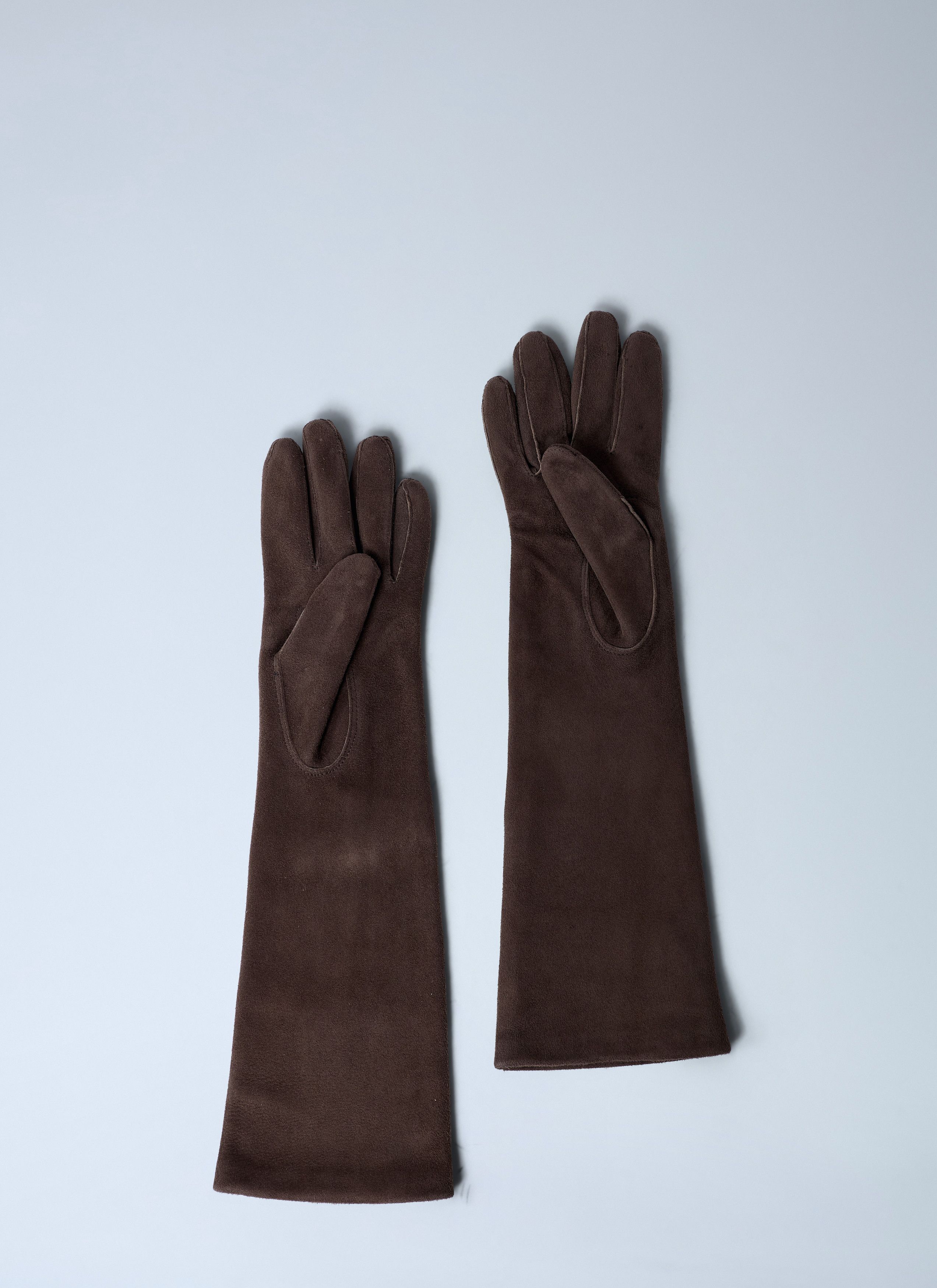 Max Mara Suede Gloves Size ONE SIZE - 4 Thumbnail