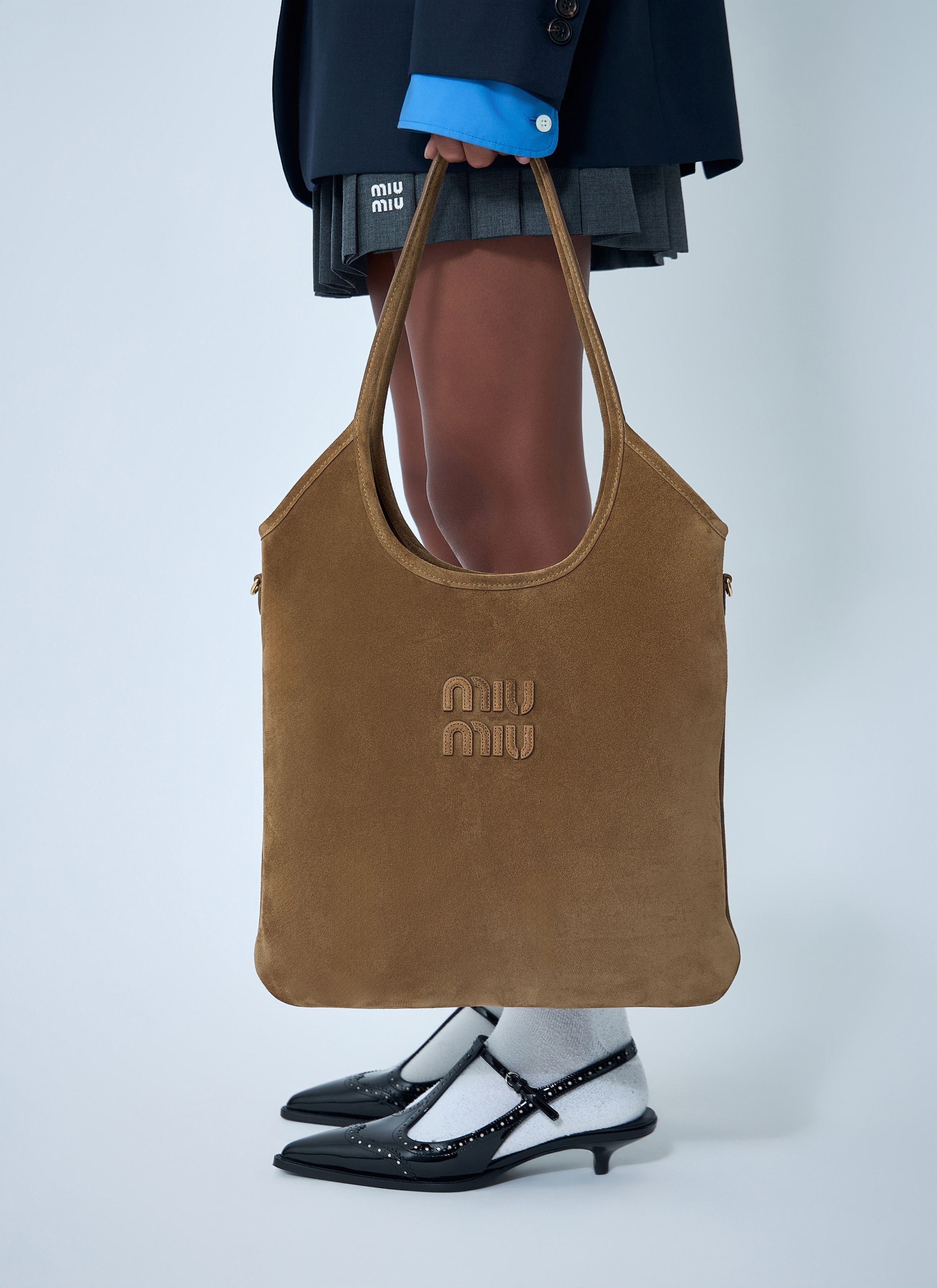 Miu Miu Ivy Suede Shoulder Bag Size ONE SIZE - 2 Thumbnail