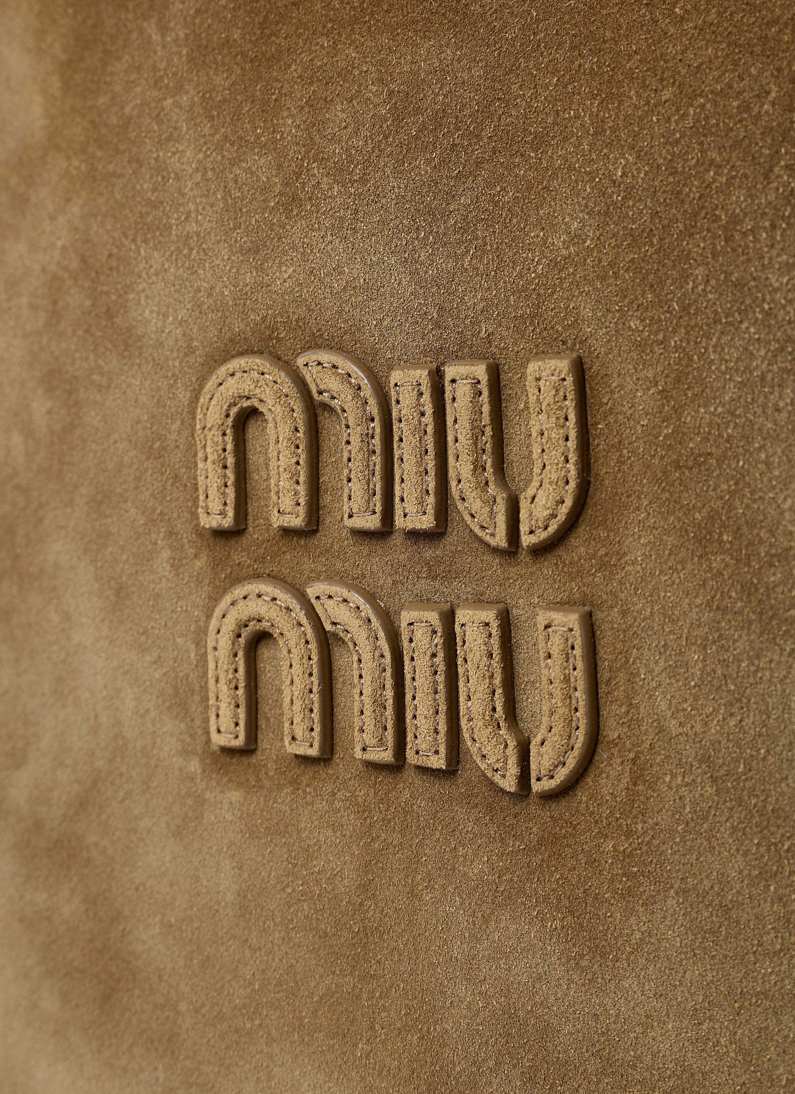 Miu Miu Ivy Suede Shoulder Bag Size ONE SIZE - 4 Thumbnail