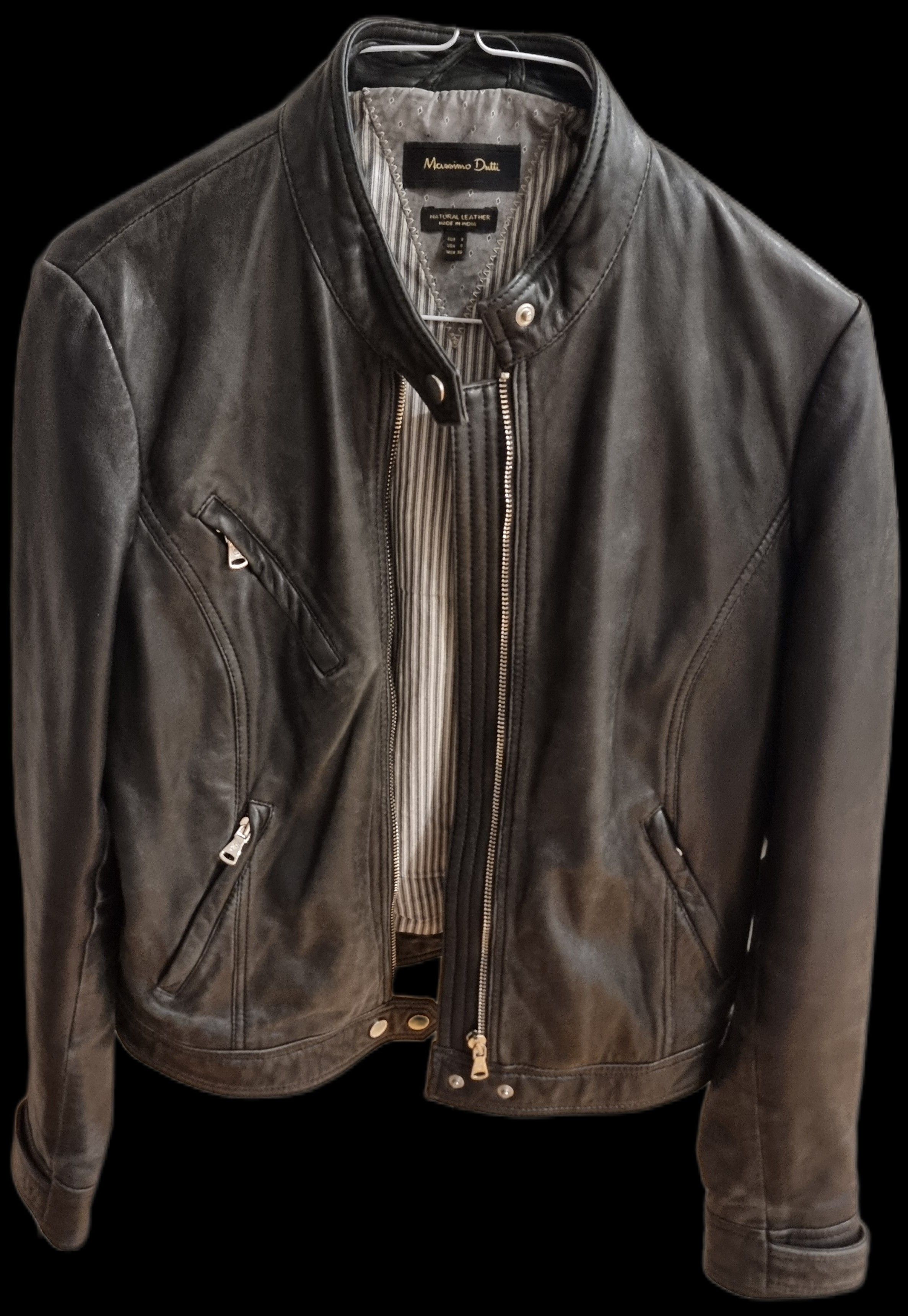 Massimo Dutti Massimo Dutti Leather Jacket Size S / US 4 / IT 40 - 5 Thumbnail
