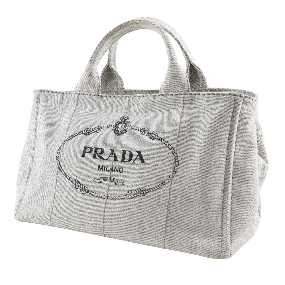 Prada Prada Prada Canapa Denim 2way Handbag Denim Handbag 1BG439 DUTY FREE for USA Size ONE SIZE - 2 Thumbnail