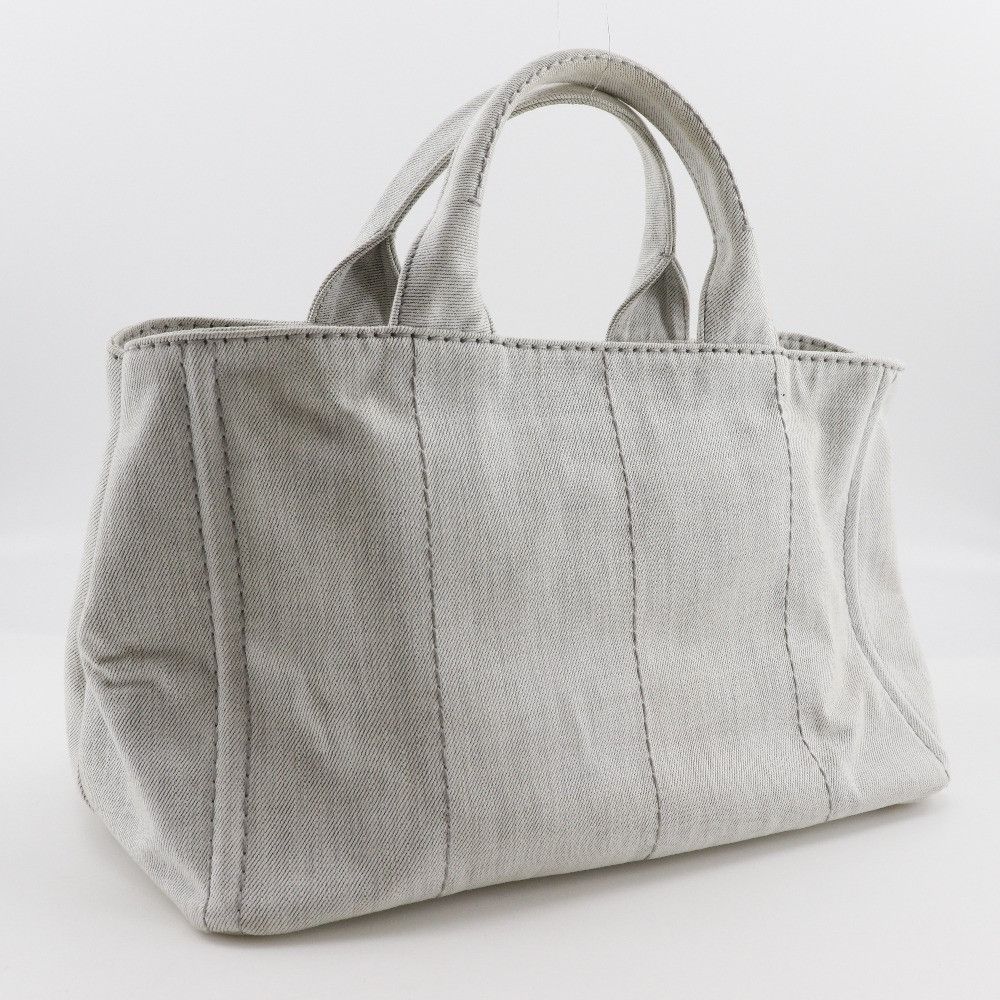 Prada Prada Prada Canapa Denim 2way Handbag Denim Handbag 1BG439 DUTY FREE for USA Size ONE SIZE - 3 Thumbnail
