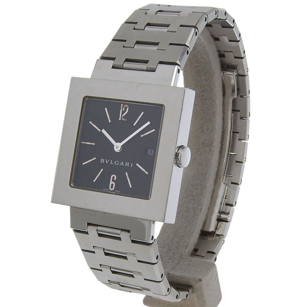 Bvlgari Bvlgari BVLGARI Quadrato Stainless Steel Watch Metal Quartz SQ29SSD DUTY FREE for USA Size ONE SIZE - 2 Thumbnail