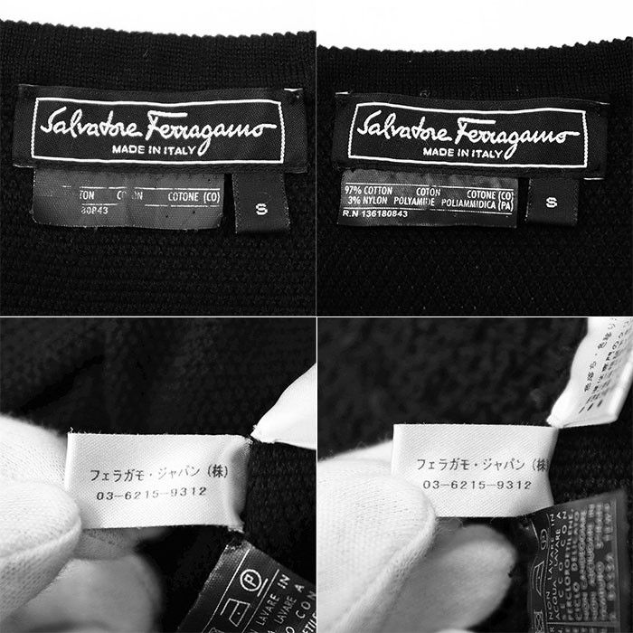 Salvatore Ferragamo Salvatore Ferragamo Salvatore Ferragamo Cotton Blend Knit 2way Top Cotton Tops DUTY FREE for USA Size ONE SIZE - 10 Thumbnail