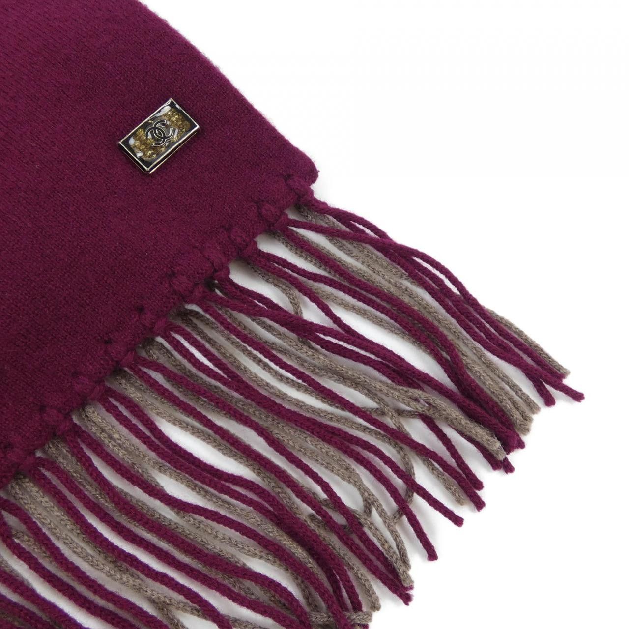 Chanel Chanel Chanel P42045K03203 Cashmere Muffler Natural Material Scarf P42045K03203 DUTY FREE for USA Size ONE SIZE - 2 Thumbnail