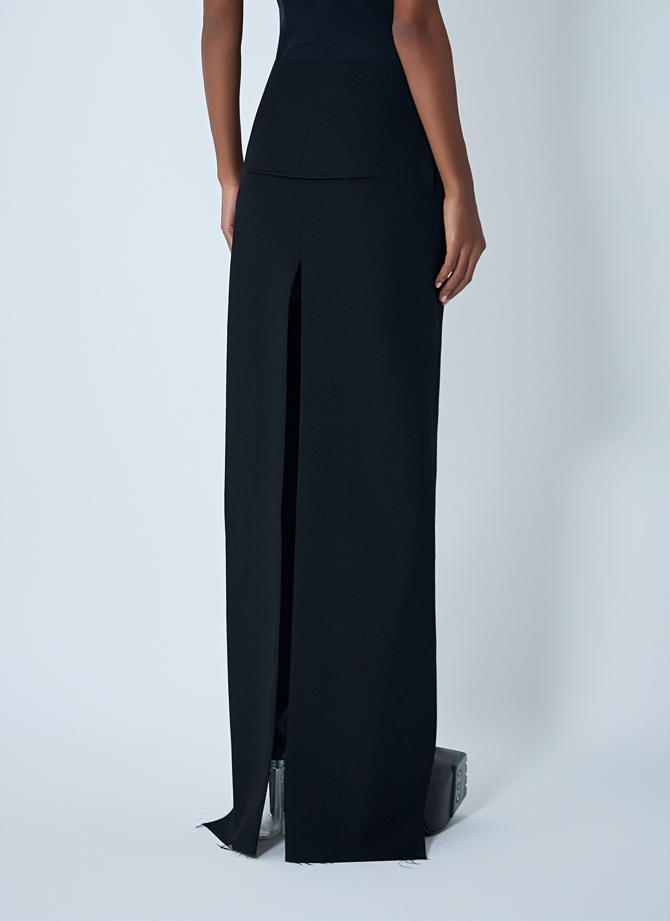 Rick Owens Sliced Maxi Skirt Size 28" / US 6 / IT 42 - 4 Thumbnail