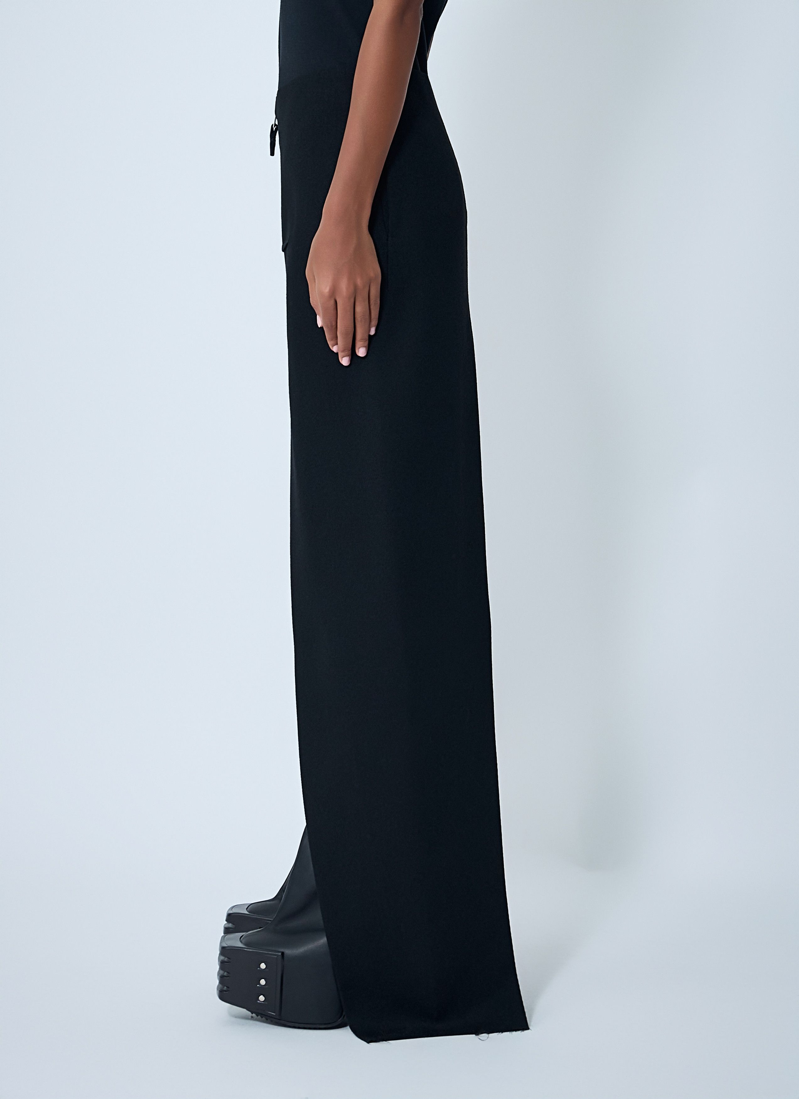 Rick Owens Sliced Maxi Skirt Size 28" / US 6 / IT 42 - 3 Thumbnail