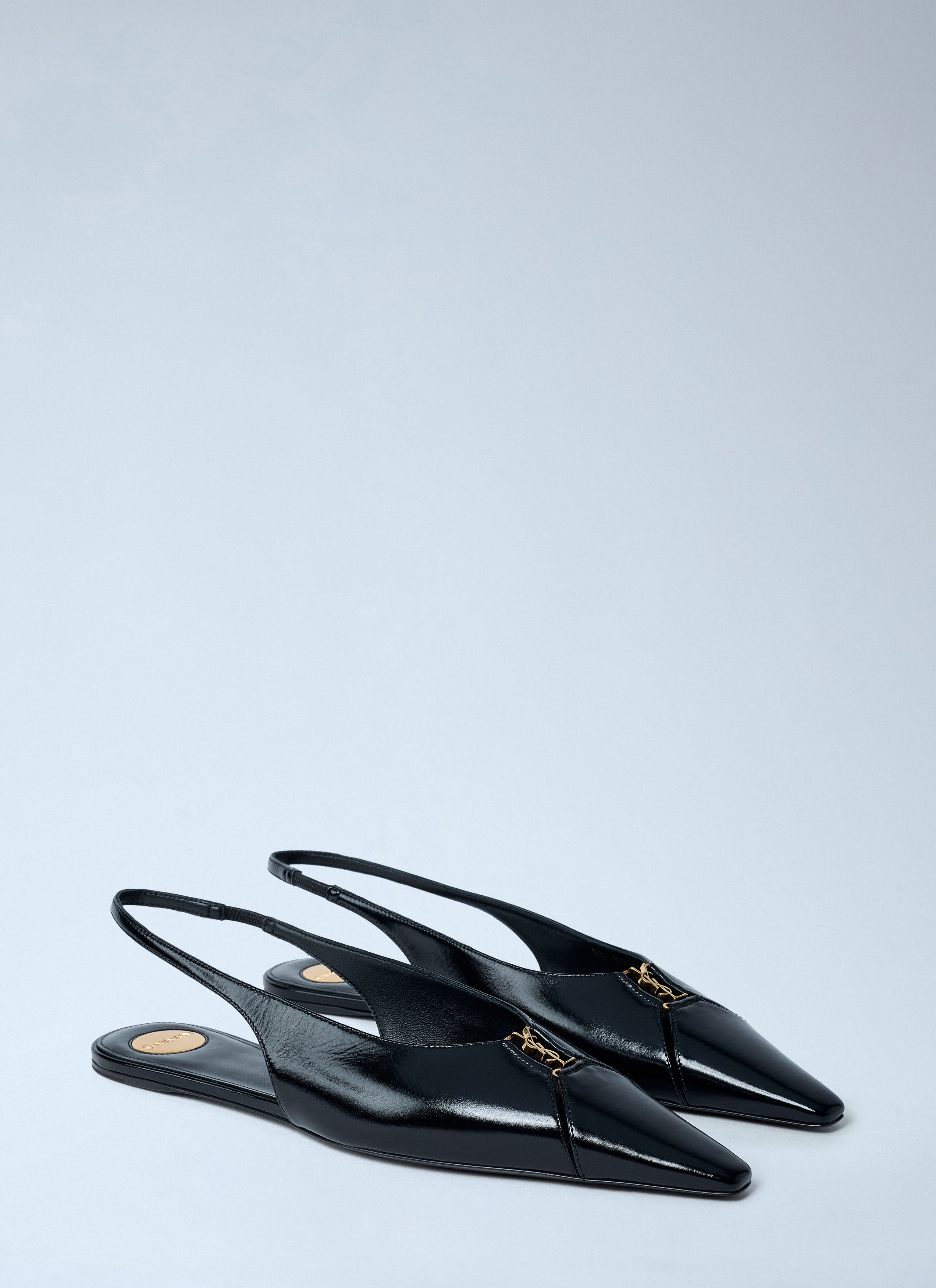 Saint Laurent Paris Babylon 00 Slingback Ballerina Flats Size US 7 / IT 37 - 2 Thumbnail