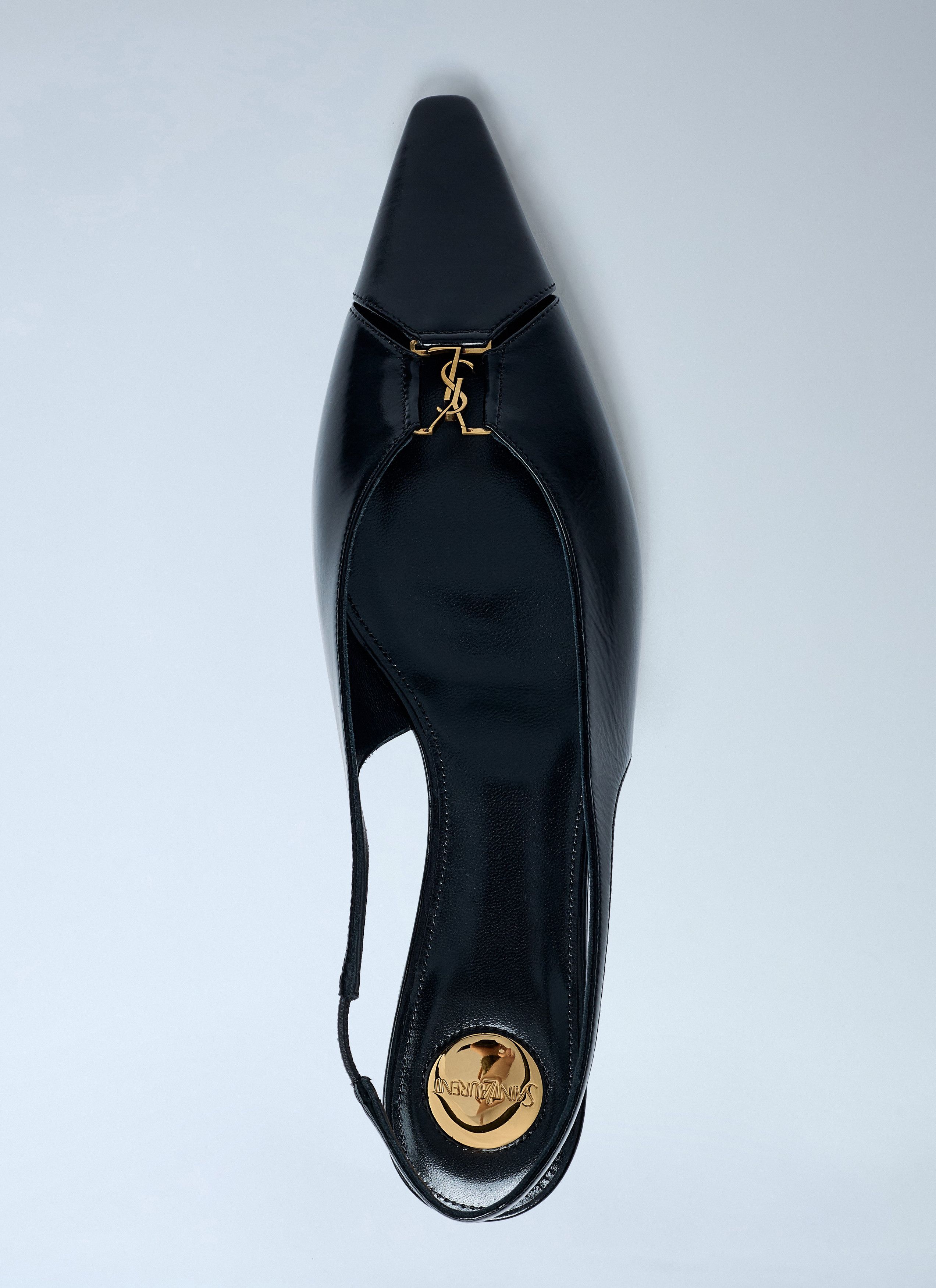 Saint Laurent Paris Babylon 00 Slingback Ballerina Flats Size US 7 / IT 37 - 6 Thumbnail
