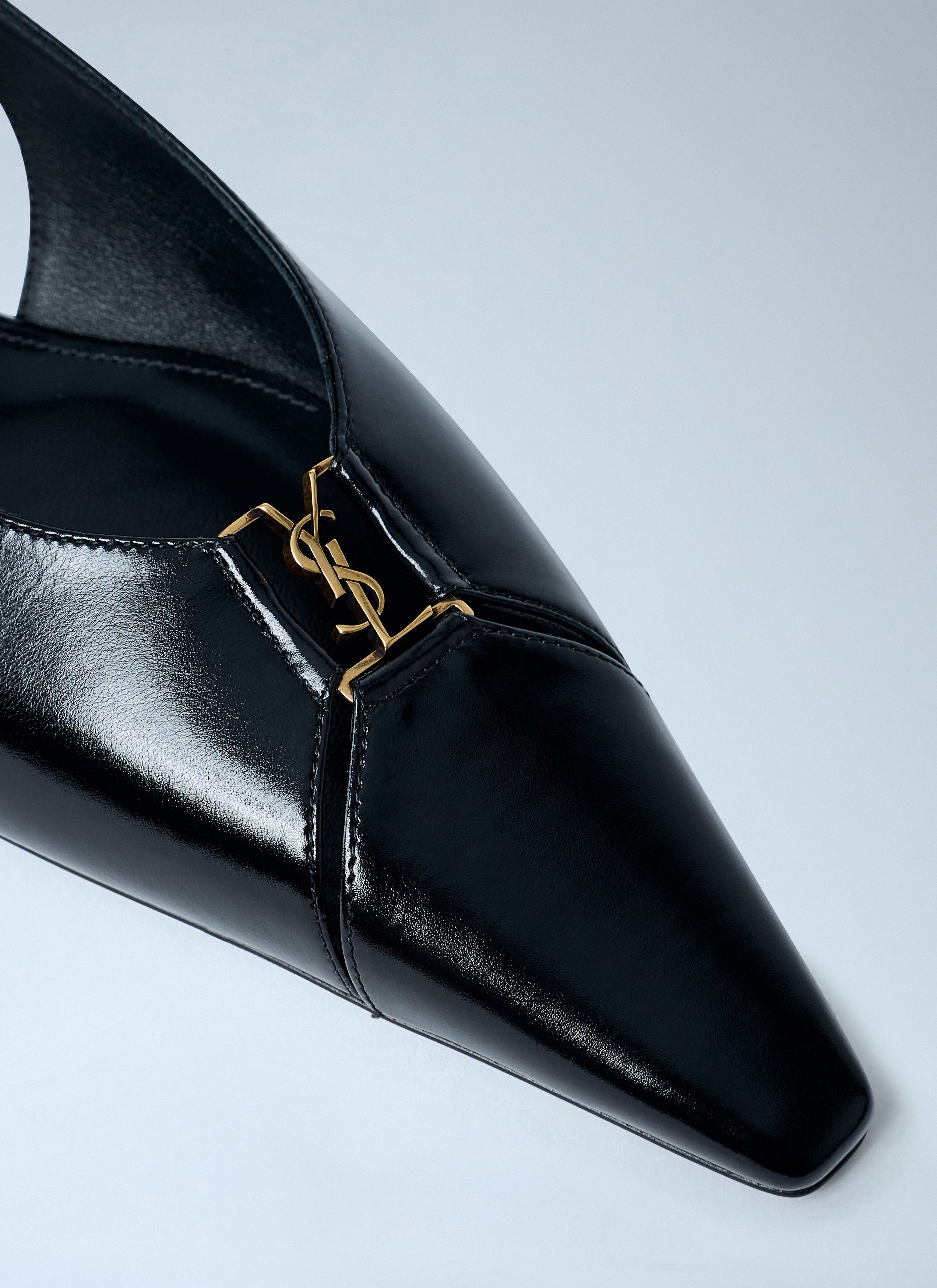 Saint Laurent Paris Babylon 00 Slingback Ballerina Flats Size US 7 / IT 37 - 3 Thumbnail