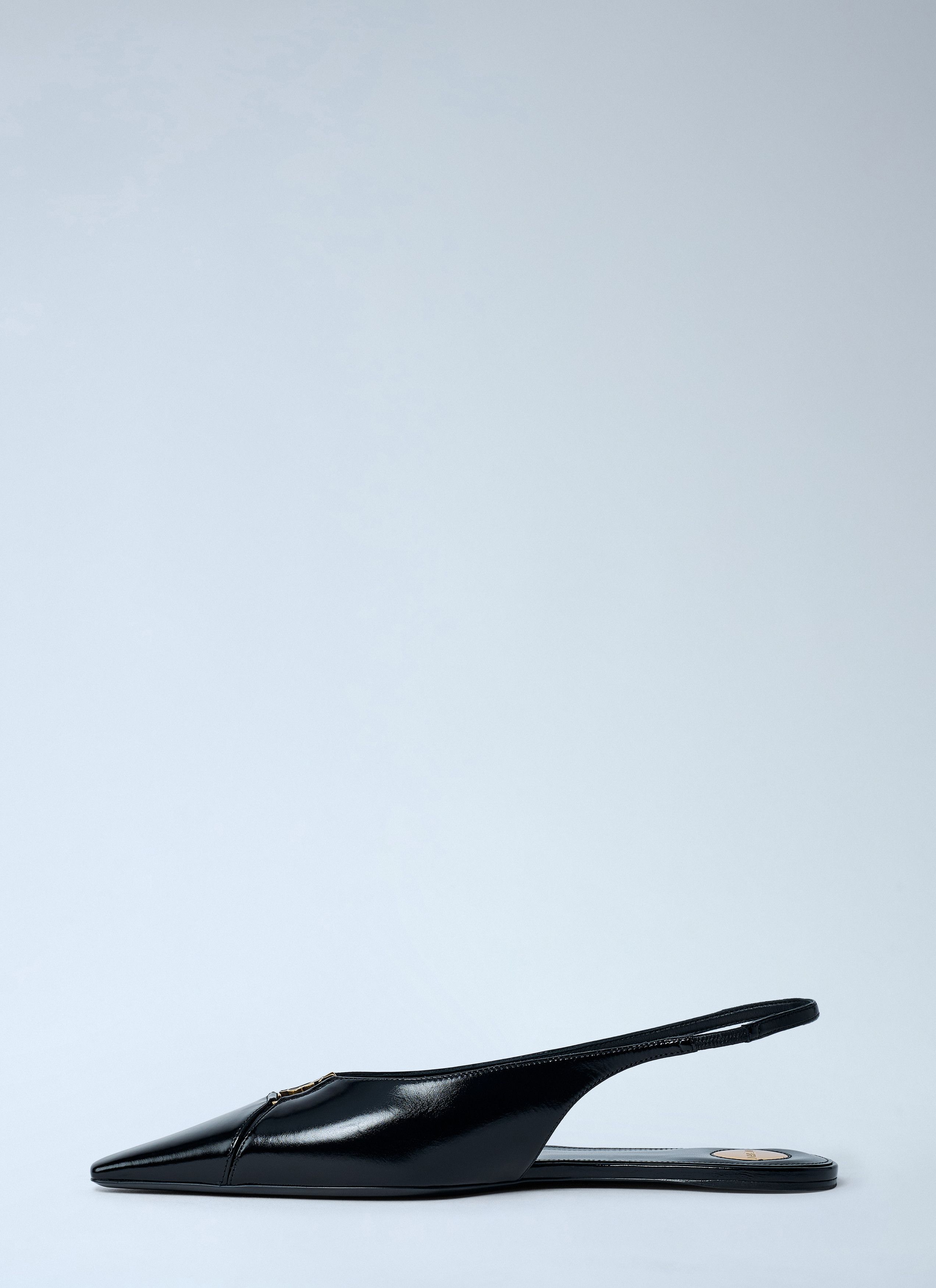 Saint Laurent Paris Babylon 00 Slingback Ballerina Flats Size US 7 / IT 37 - 4 Thumbnail