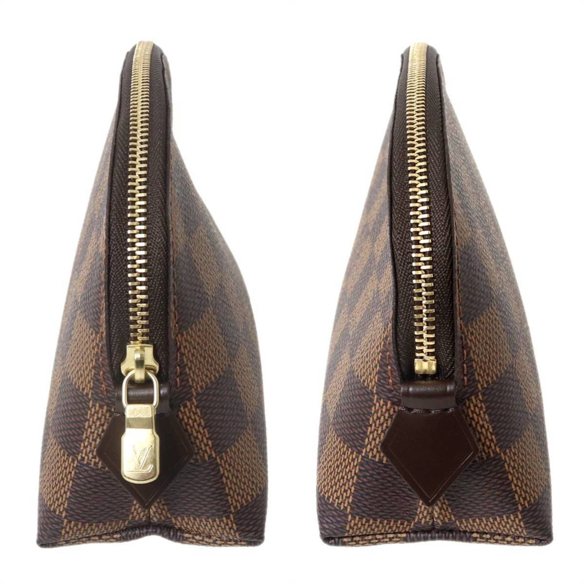 Louis Vuitton Louis Vuitton Pochette Tick Pouch Damier Ebene N47516 C104 Size ONE SIZE - 3 Thumbnail