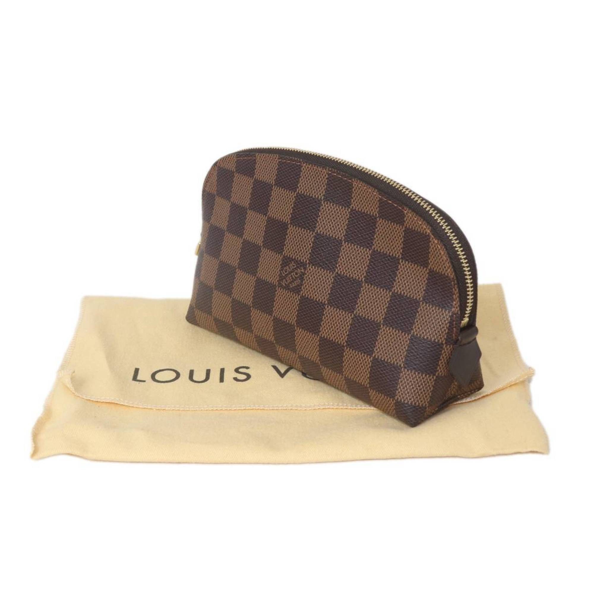 Louis Vuitton Louis Vuitton Pochette Tick Pouch Damier Ebene N47516 C104 Size ONE SIZE - 9 Thumbnail