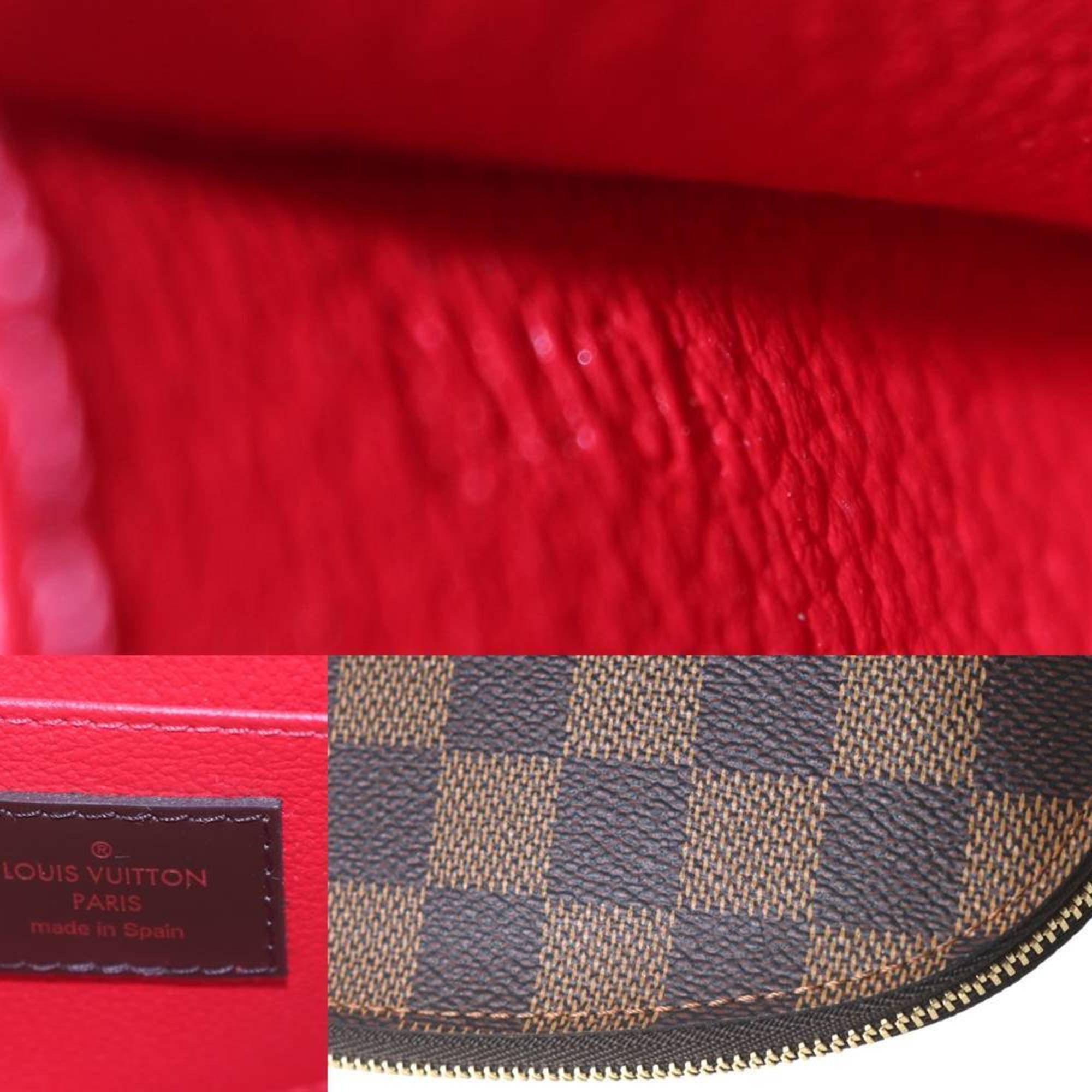 Louis Vuitton Louis Vuitton Pochette Tick Pouch Damier Ebene N47516 C104 Size ONE SIZE - 8 Thumbnail