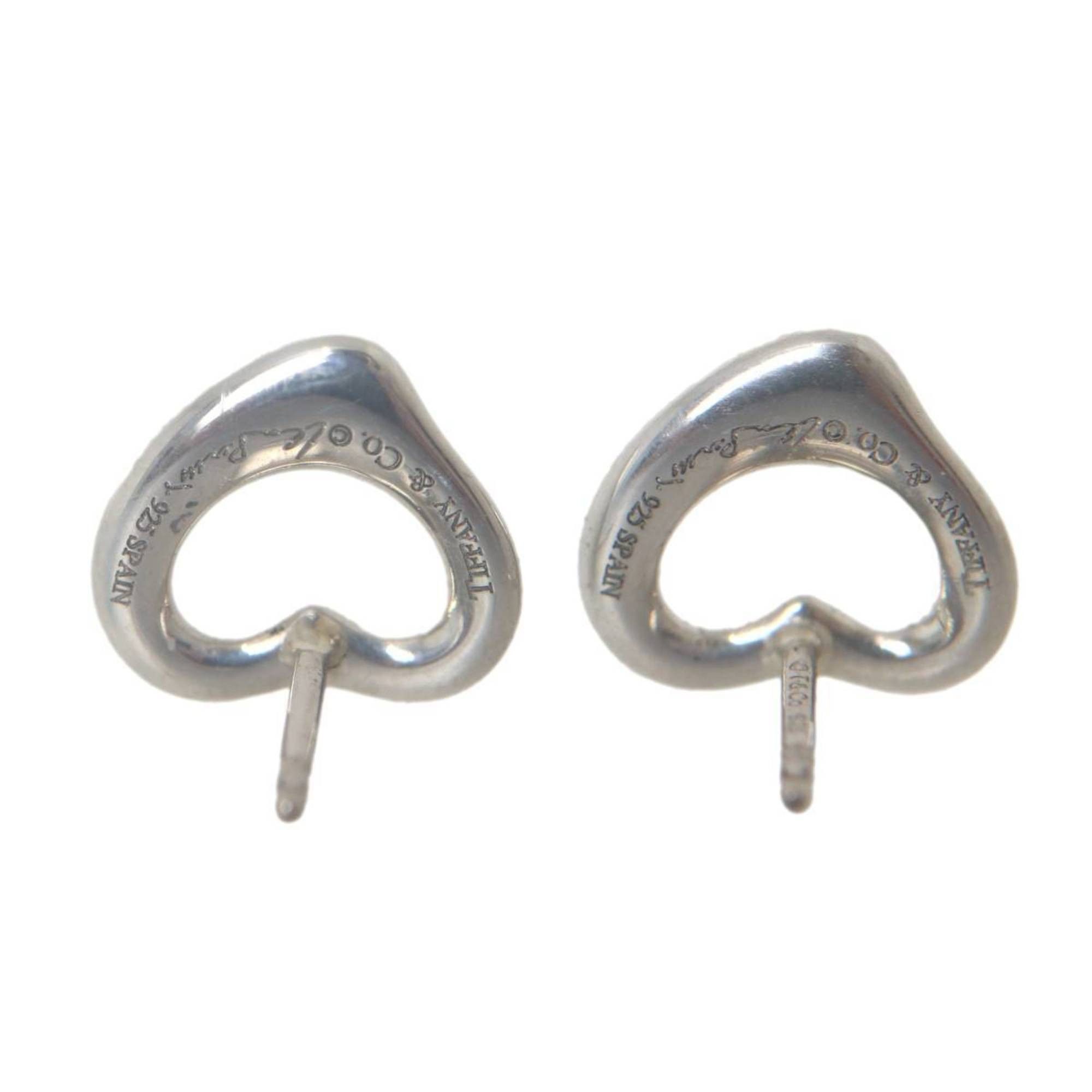 Tiffany & Co. Tiffany & Co. heart earrings in 925 sterling silver, approximately 1.1cm wide x 1cm high, weighing 1g per earring. Size ONE SIZE - 3 Thumbnail