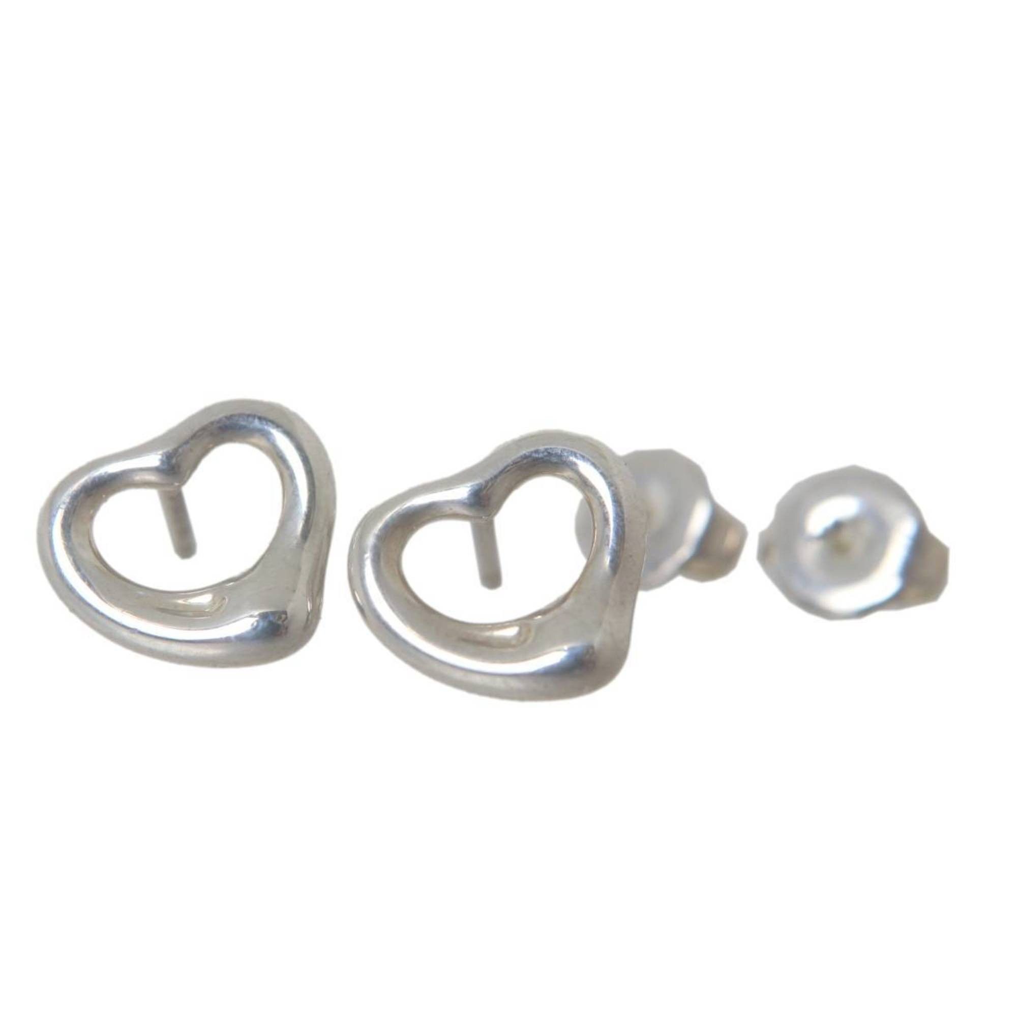 Tiffany & Co. Tiffany & Co. heart earrings in 925 sterling silver, approximately 1.1cm wide x 1cm high, weighing 1g per earring. Size ONE SIZE - 2 Thumbnail