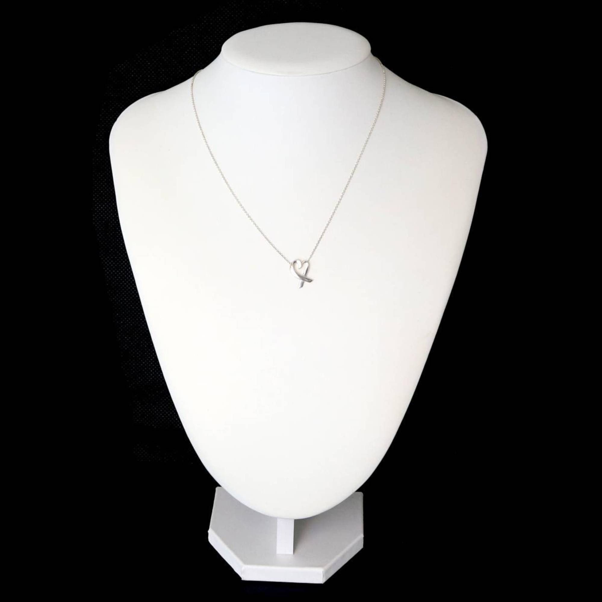 Tiffany & Co. Tiffany & Co. Paloma Picasso Loving Heart Necklace, 925 Silver, 2.1g Size ONE SIZE - 7 Thumbnail