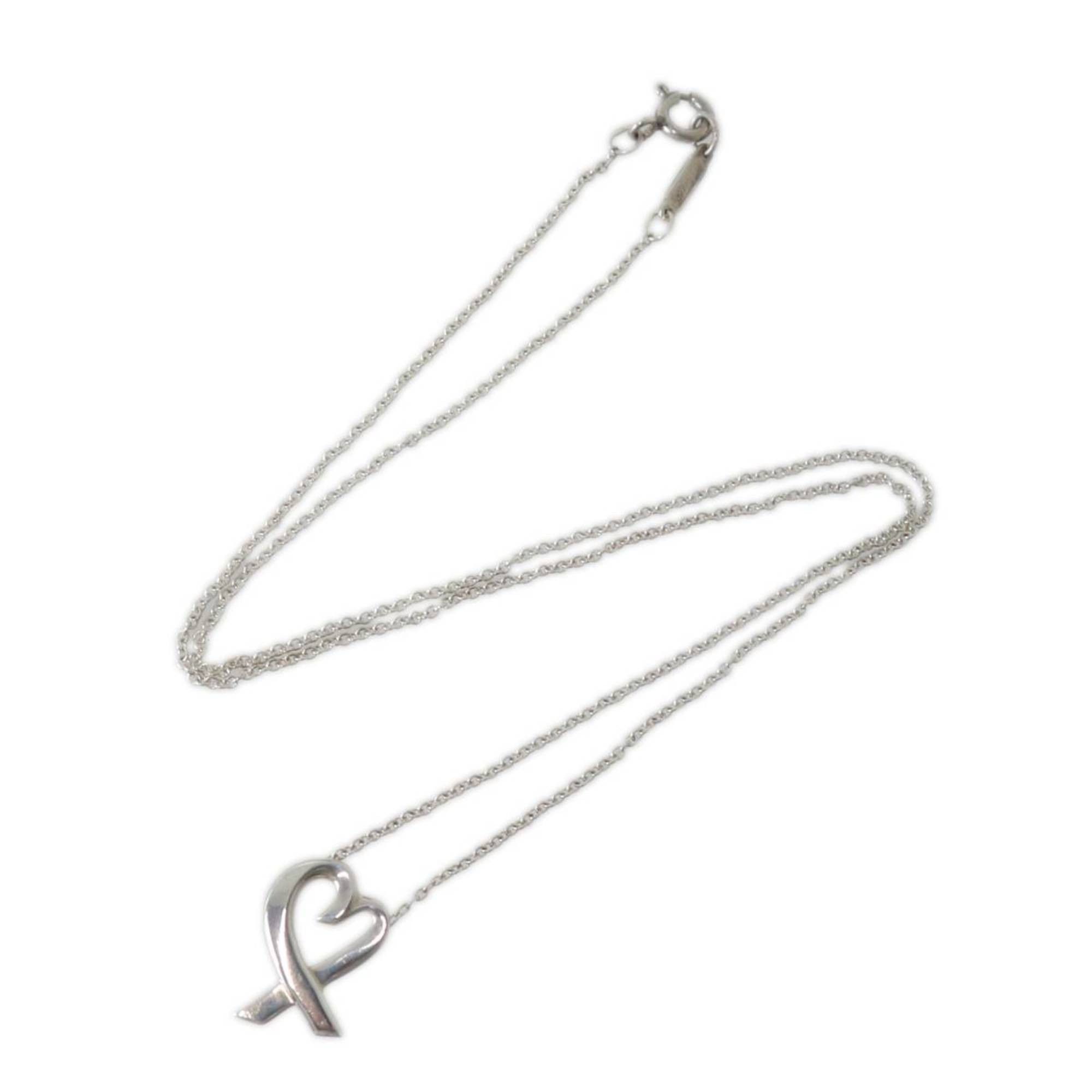 Tiffany & Co. Tiffany & Co. Paloma Picasso Loving Heart Necklace, 925 Silver, 2.1g Size ONE SIZE - 3 Thumbnail