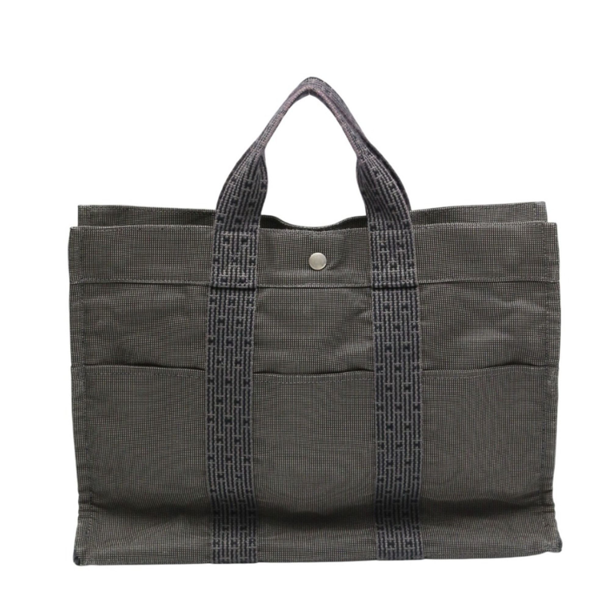 Hermes Hermes Hermès Air Line Tote MM Canvas Business Bag in Gray Size ONE SIZE - 2 Thumbnail