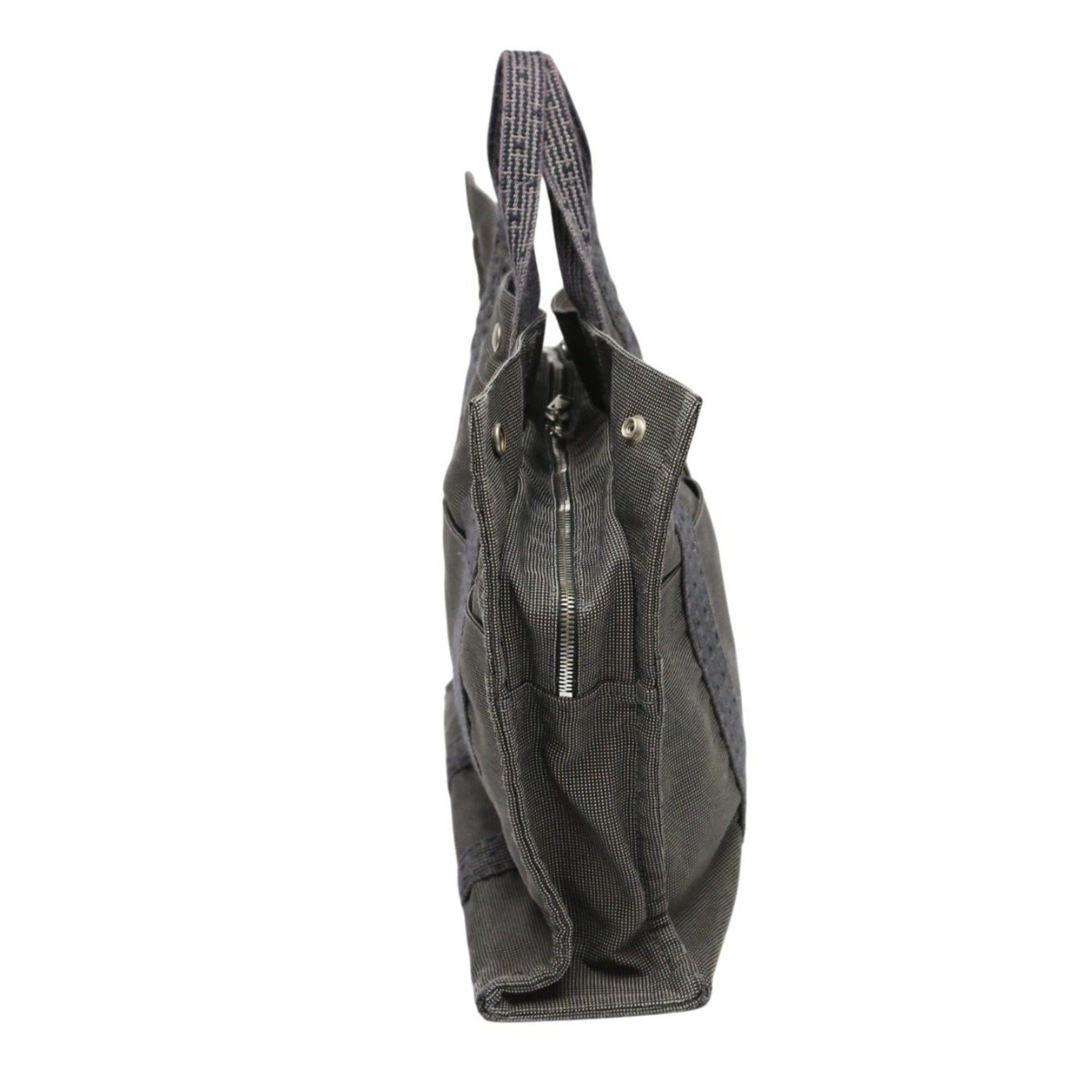Hermes Hermes Hermès Air Line Tote MM Canvas Business Bag in Gray Size ONE SIZE - 4 Thumbnail