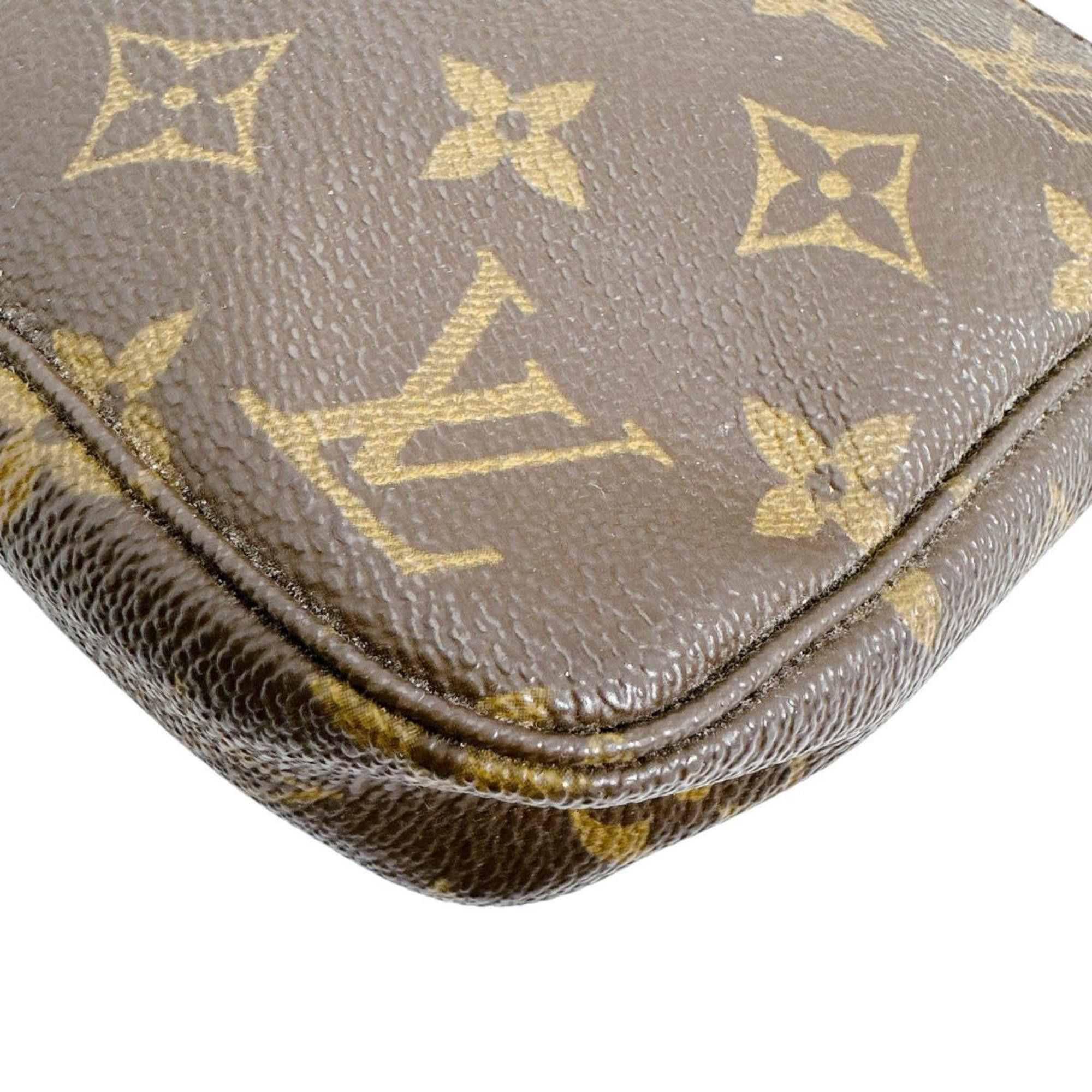 Louis Vuitton Louis Vuitton Shoulder Bag Pouch Pochette Accessoires Long Strap Monogram M51980 Brown Size ONE SIZE - 7 Thumbnail