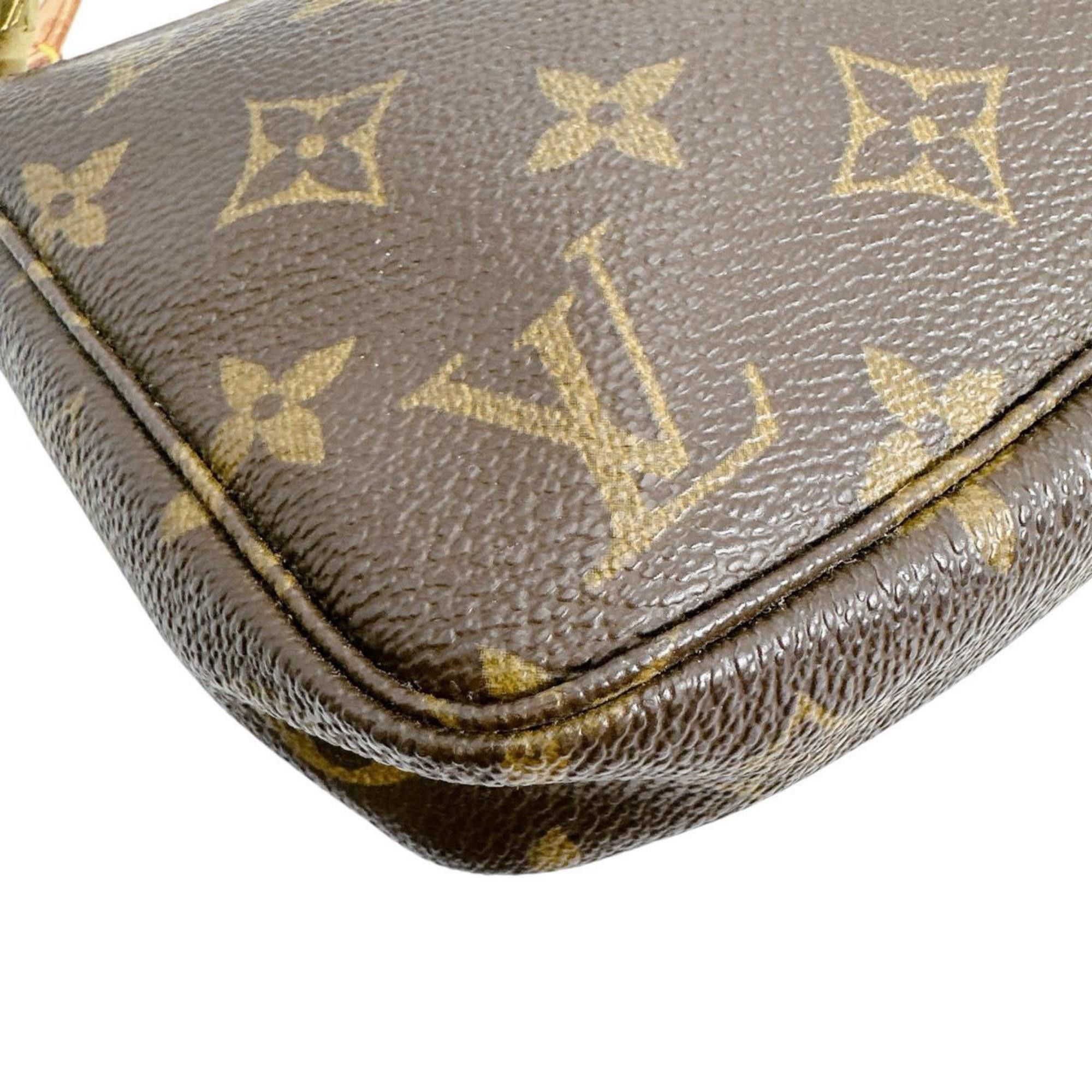 Louis Vuitton Louis Vuitton Shoulder Bag Pouch Pochette Accessoires Long Strap Monogram M51980 Brown Size ONE SIZE - 6 Thumbnail