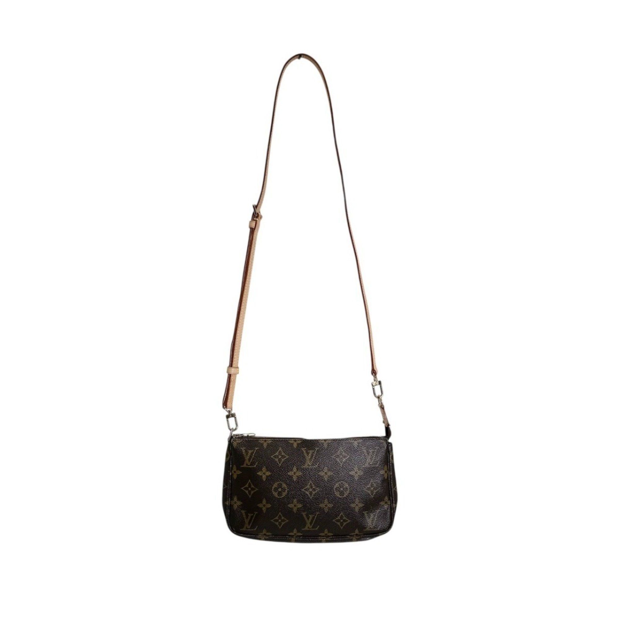 Louis Vuitton Louis Vuitton Shoulder Bag Pouch Pochette Accessoires Long Strap Monogram M51980 Brown Size ONE SIZE - 2 Thumbnail