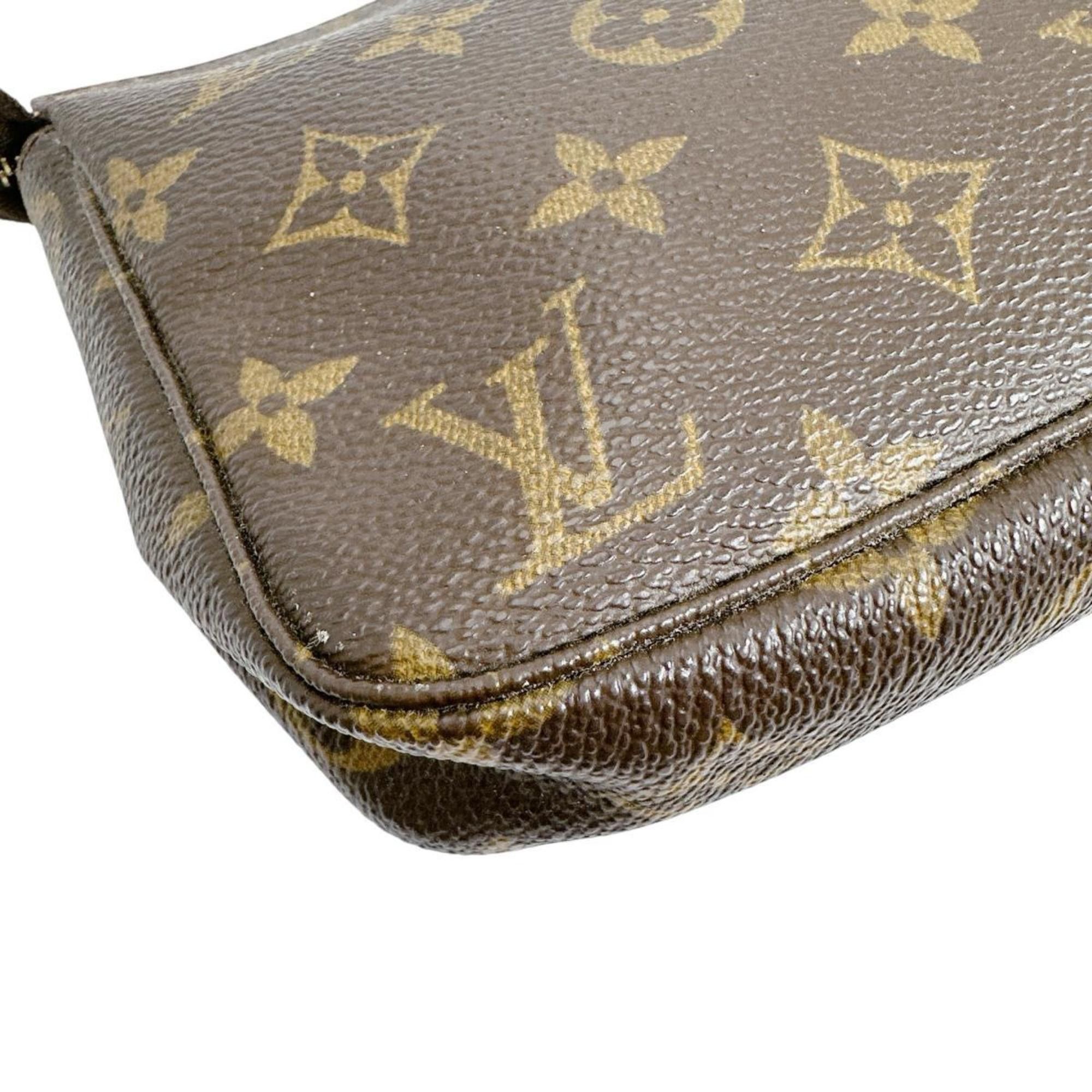 Louis Vuitton Louis Vuitton Shoulder Bag Pouch Pochette Accessoires Long Strap Monogram M51980 Brown Size ONE SIZE - 8 Thumbnail