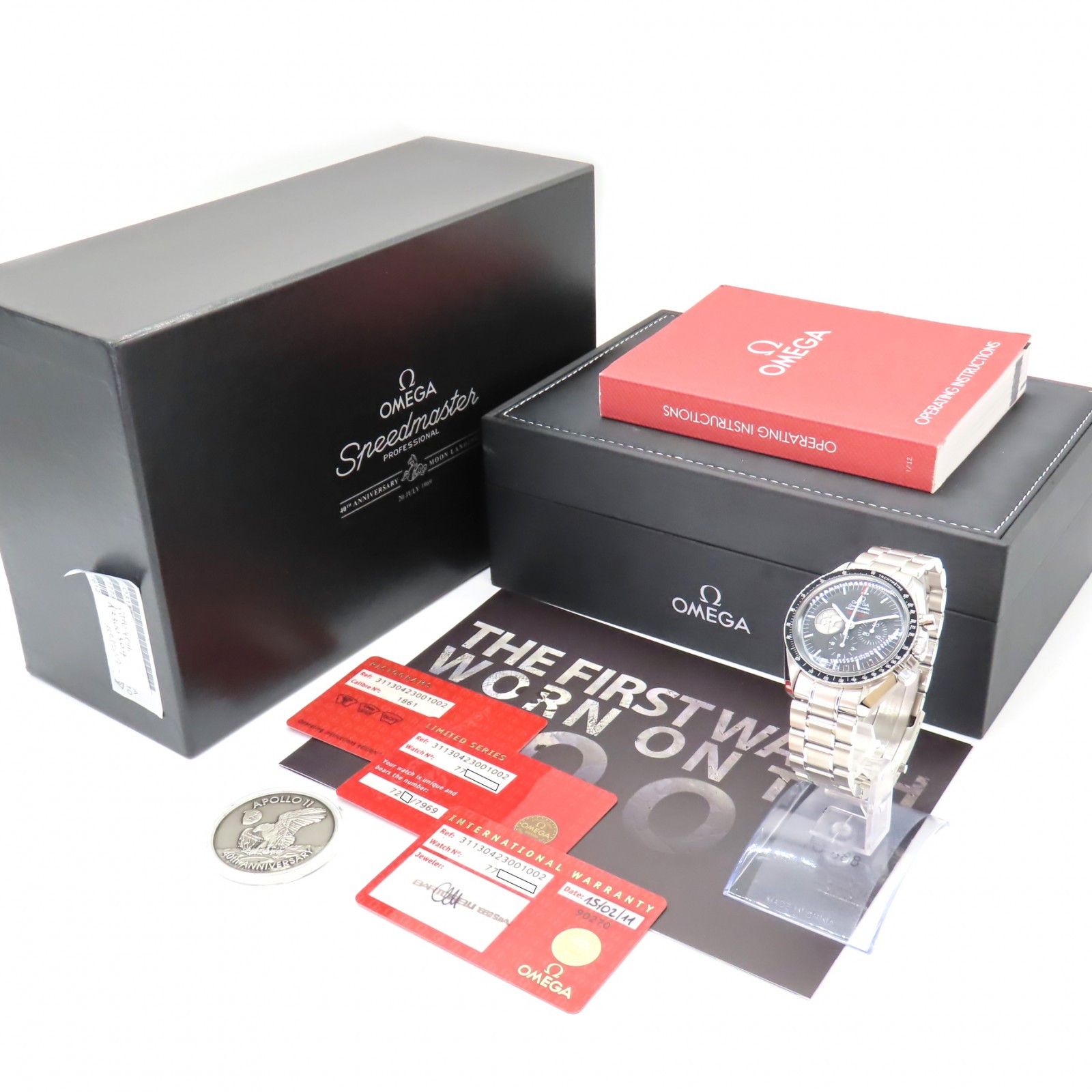 Omega Omega OMEGA Speedmaster Professional Stainless Steel (Limited) Metal Other 311.30.42.30.01.002 DUTY FREE for USA Size ONE SIZE - 12 Thumbnail