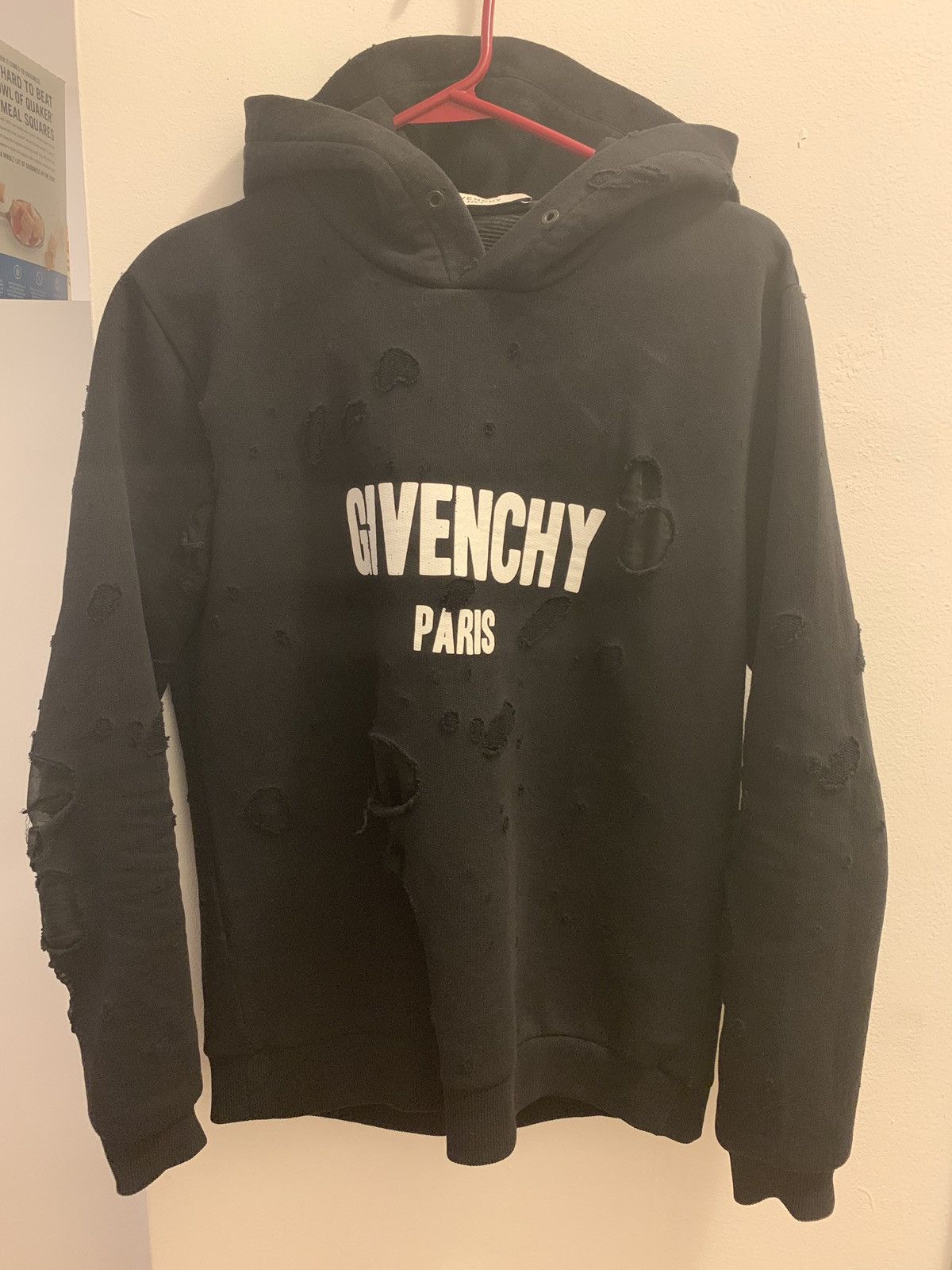 Givenchy Givenchy Distressed Hoodie Grailed