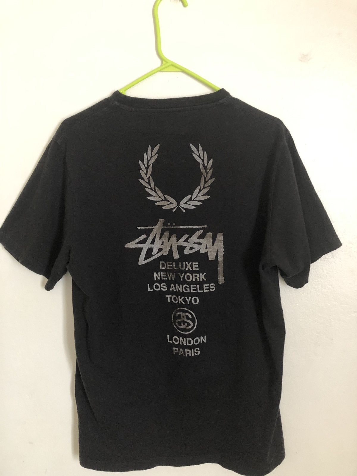 Fred perry discount stussy t shirt