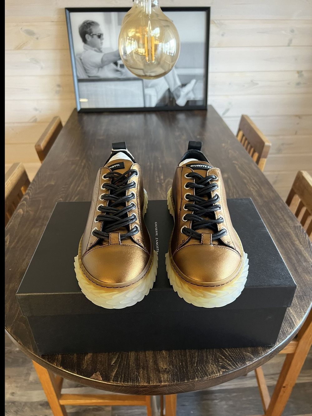 Giuseppe Zanotti Gold sneakers Size US 7 / EU 40 - 2 Thumbnail