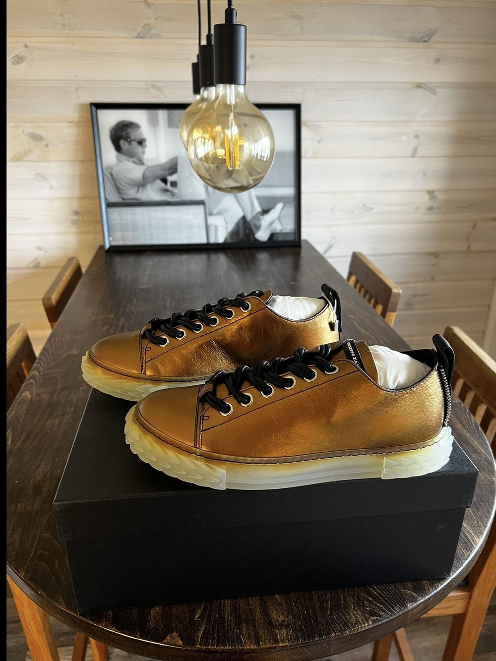 Giuseppe Zanotti Gold sneakers Size US 7 / EU 40 - 3 Thumbnail