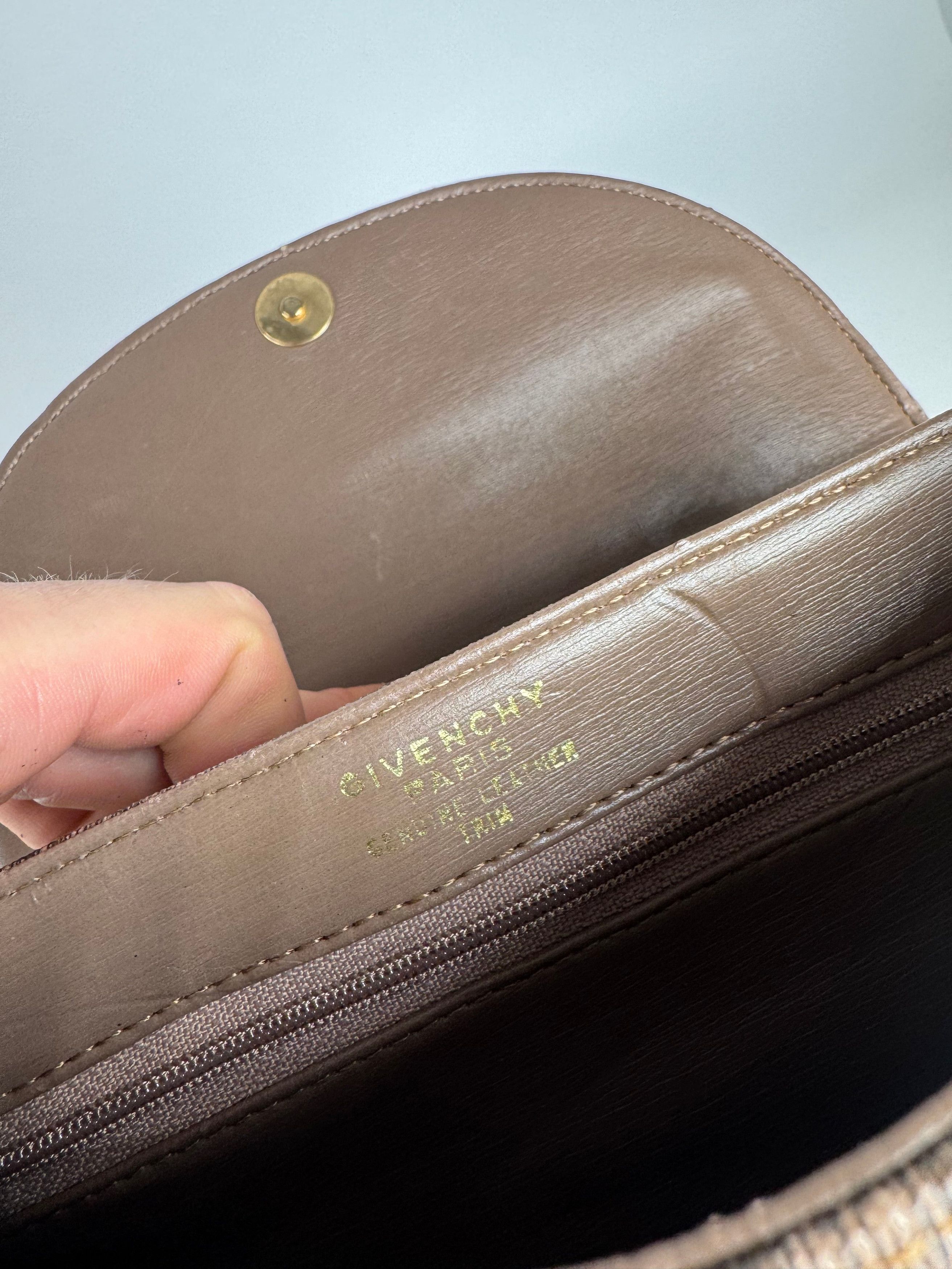 Givenchy Vintage Leather Shoulder in Bag Brown Size ONE SIZE - 5 Thumbnail
