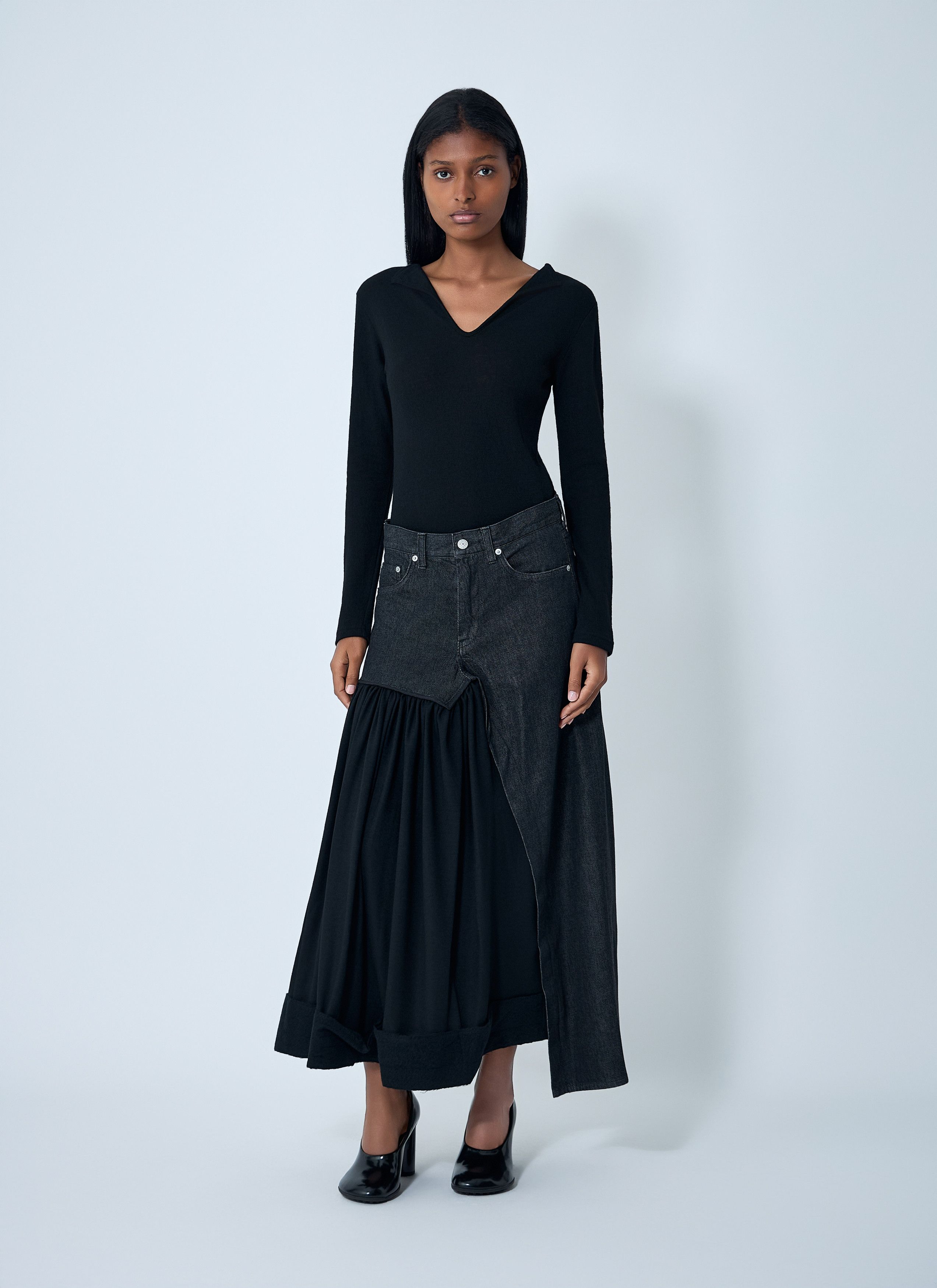 Yohji Yamamoto Lace-Up Wool Sweater Size S / US 4 / IT 40 - 2 Thumbnail