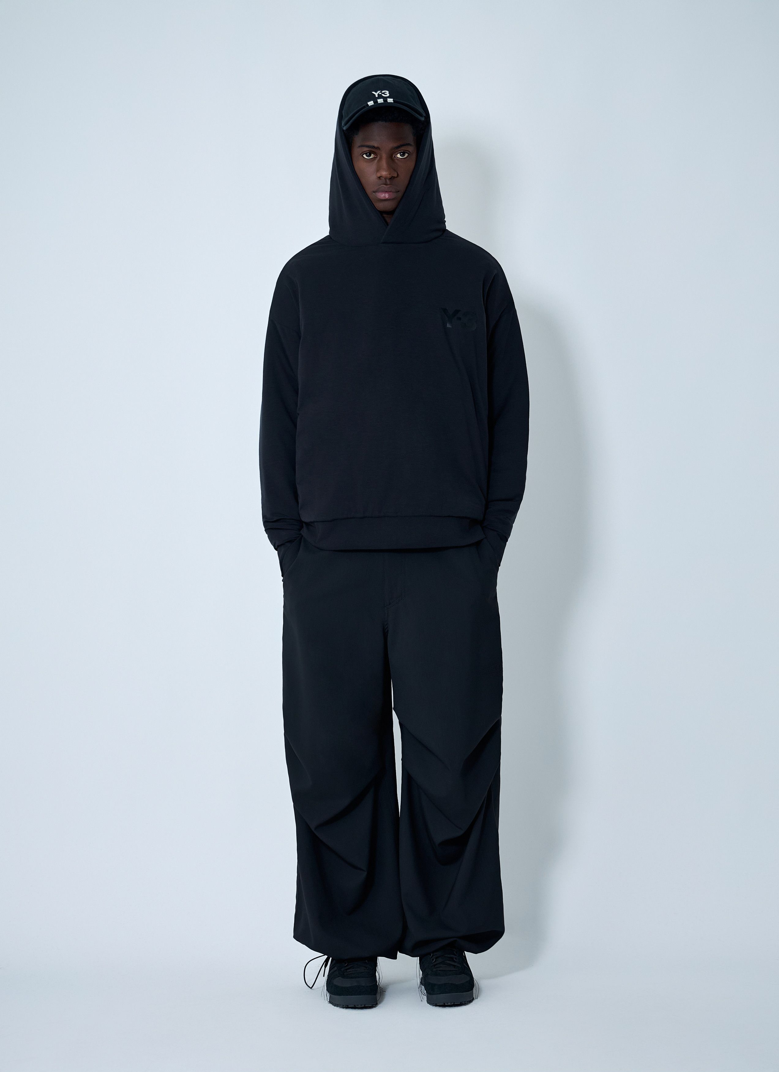 Y-3 Logo Motif Hooded Sweatshirt Size US S / EU 44-46 / 1 - 2 Thumbnail