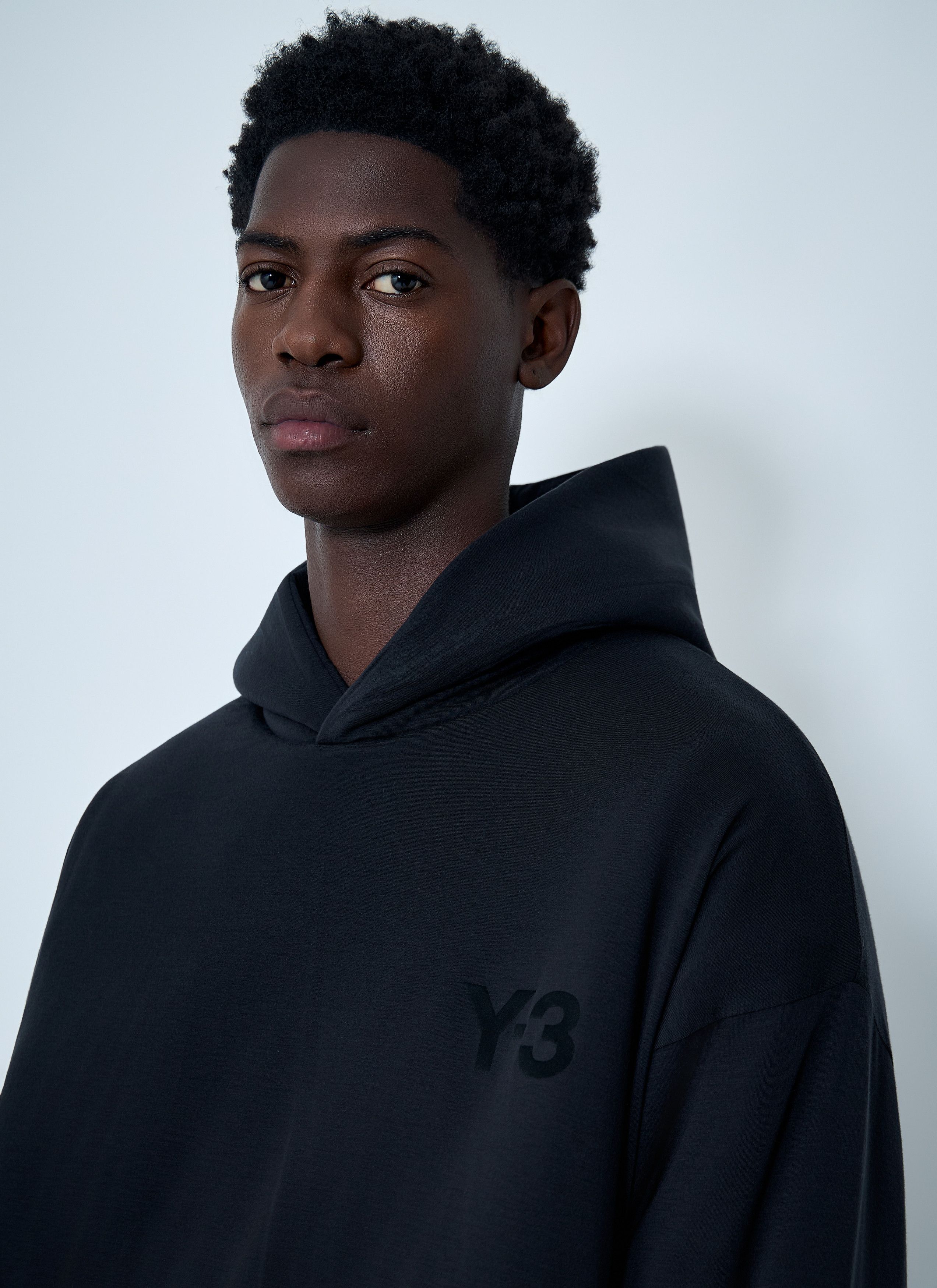 Y-3 Logo Motif Hooded Sweatshirt Size US S / EU 44-46 / 1 - 5 Thumbnail