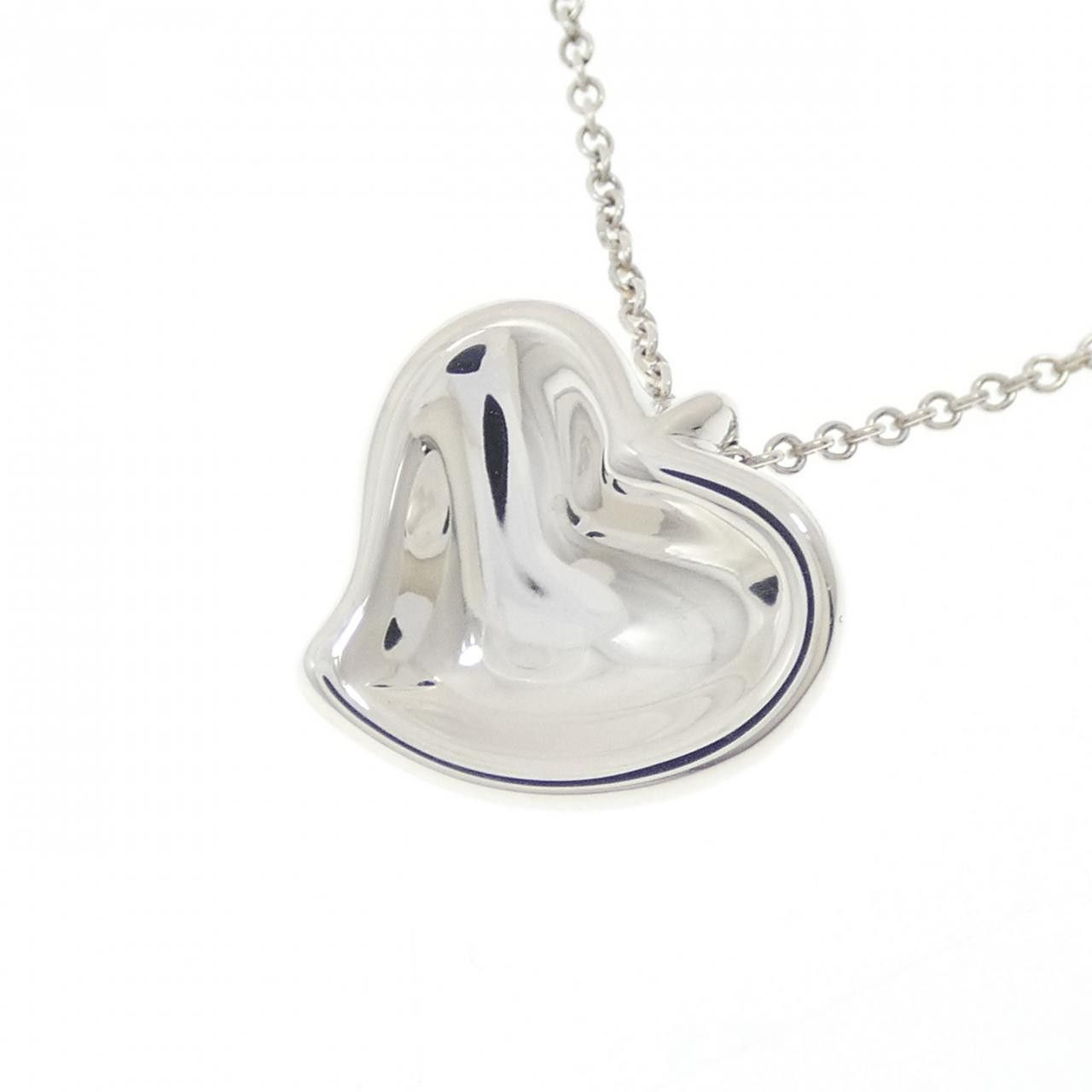 Tiffany & Co. Tiffany & Co. Tiffany Curved Heart 925 Silver Necklace Metal Necklace DUTY FREE for USA Size ONE SIZE - 3 Thumbnail