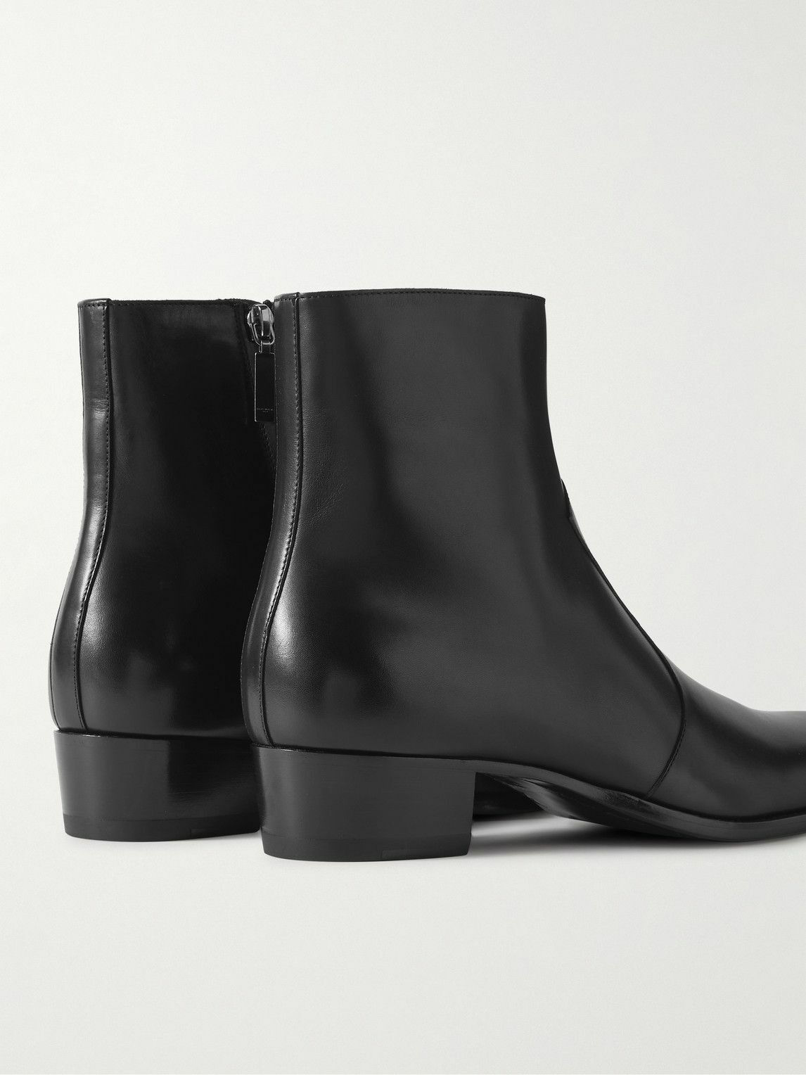 Saint Laurent Paris Wyatt Leather Chelsea Boots Black Size US 10.5 / EU 43-44 - 3 Thumbnail