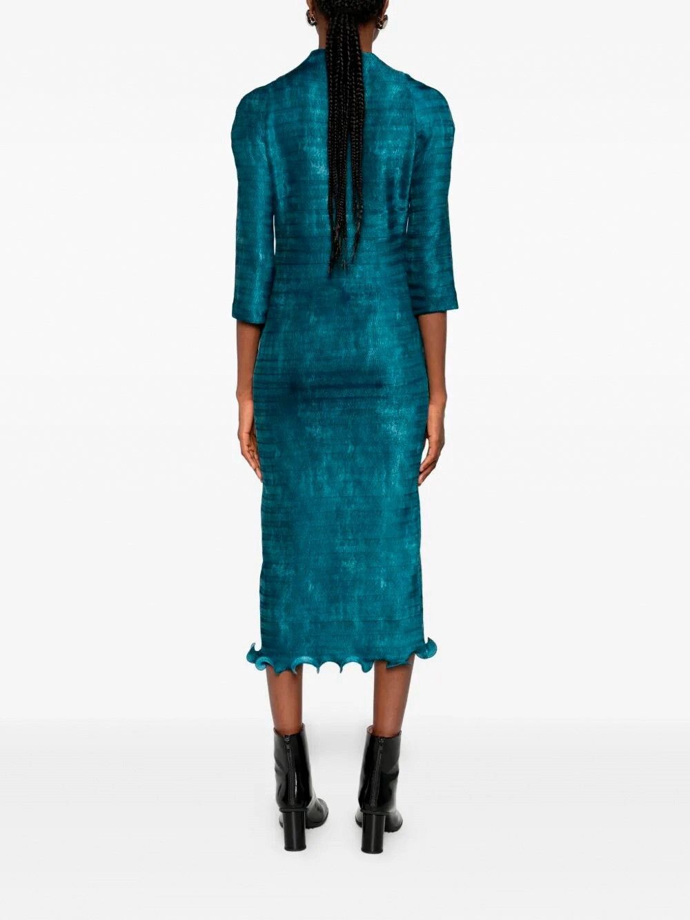 Fendi `Faded Plisse` Dress Size M / US 6-8 / IT 42-44 - 4 Thumbnail