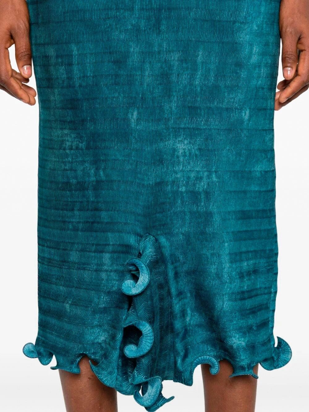 Fendi `Faded Plisse` Dress Size M / US 6-8 / IT 42-44 - 3 Thumbnail