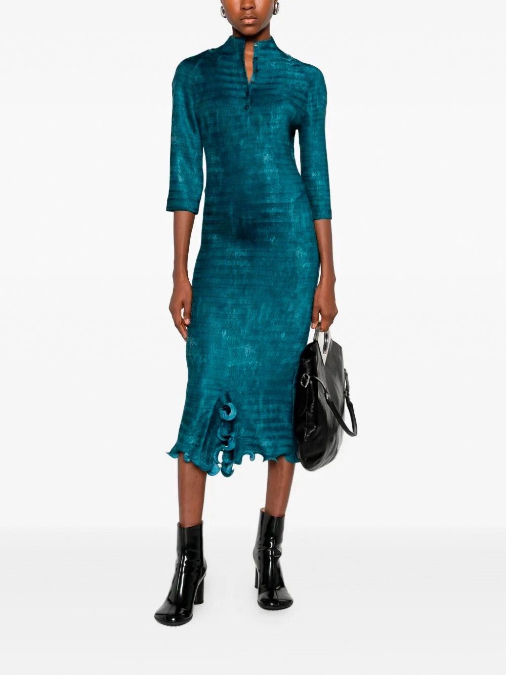 Fendi `Faded Plisse` Dress Size M / US 6-8 / IT 42-44 - 2 Thumbnail