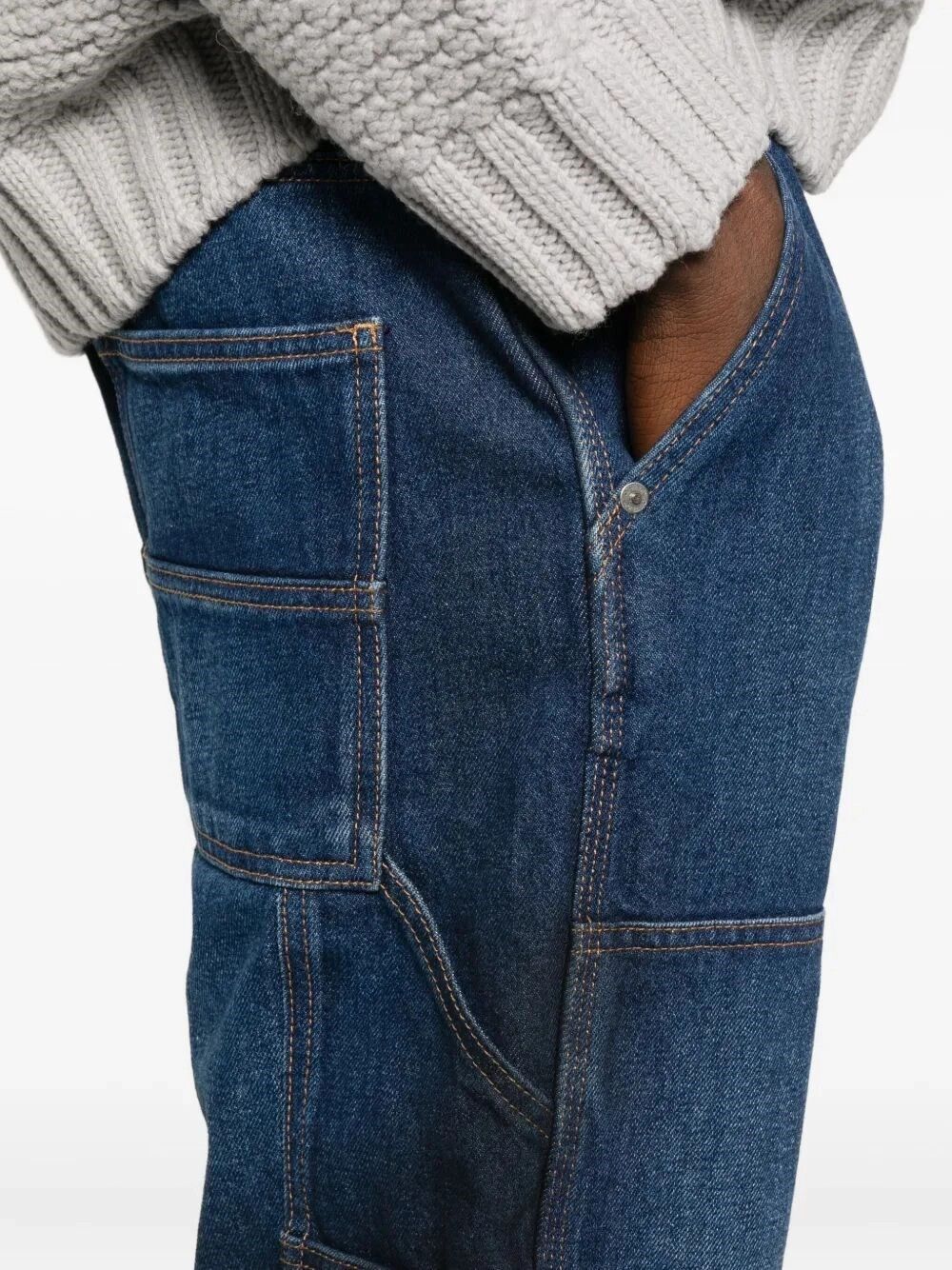 Off-White `Gothic Ow` Flare Carpenter Jeans Size US 30 / EU 46 - 5 Thumbnail