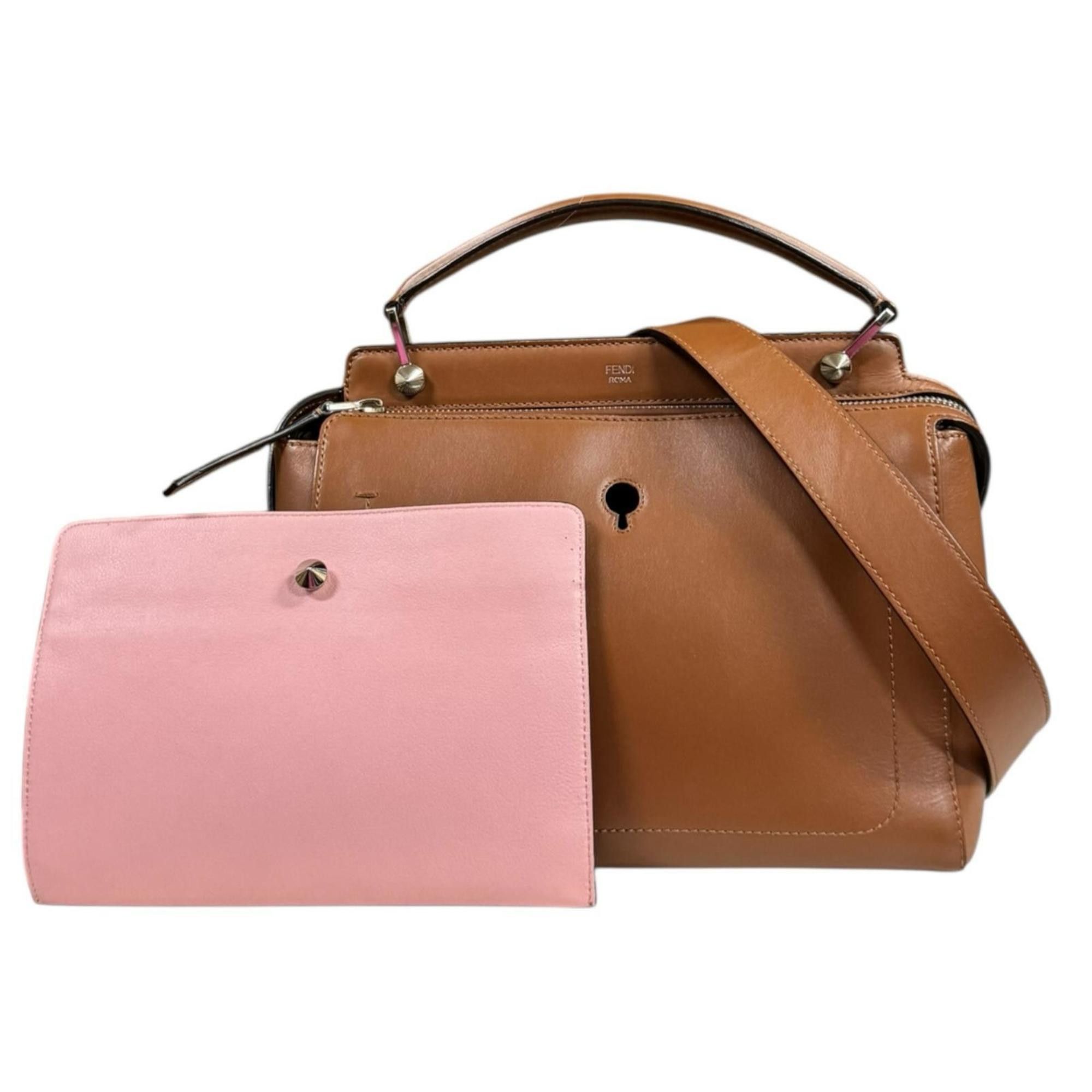 Fendi Fendi.com Fendi Leather Shoulder Bag 8BN293 Brown Women's FENDI 2-Way Size ONE SIZE - 2 Thumbnail
