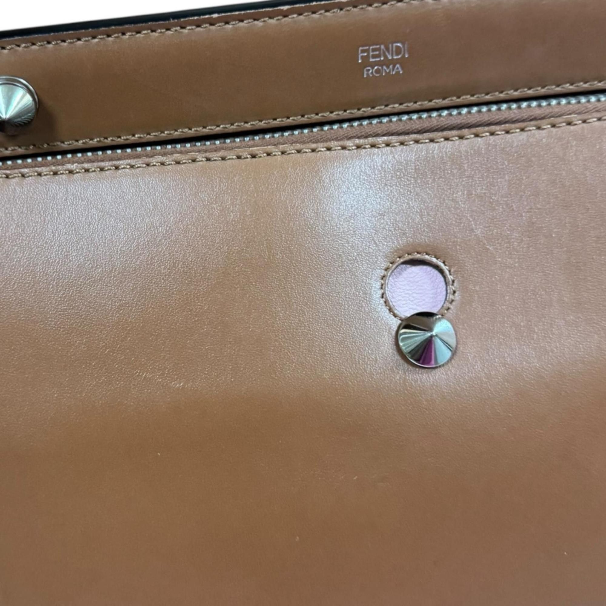 Fendi Fendi.com Fendi Leather Shoulder Bag 8BN293 Brown Women's FENDI 2-Way Size ONE SIZE - 11 Thumbnail