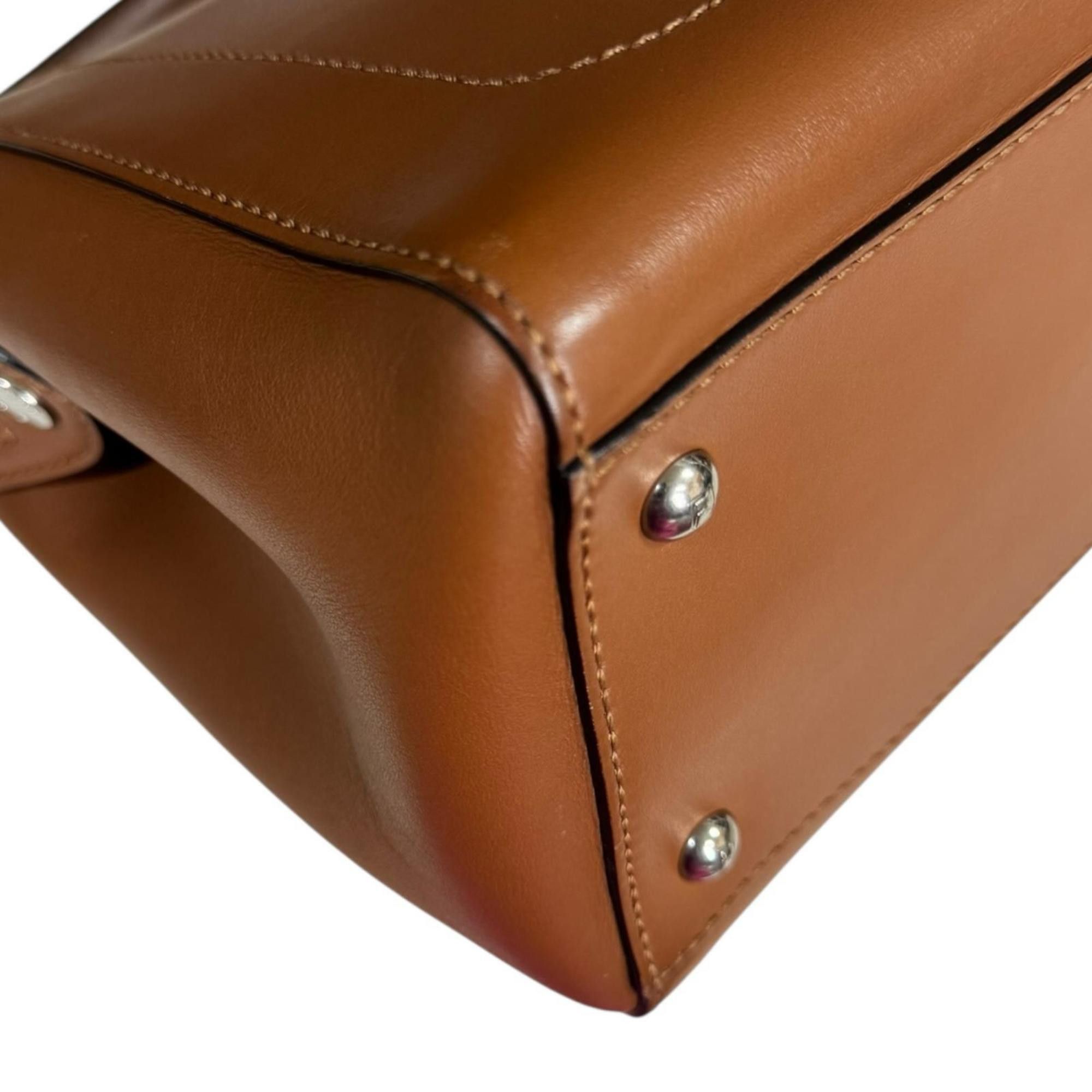 Fendi Fendi.com Fendi Leather Shoulder Bag 8BN293 Brown Women's FENDI 2-Way Size ONE SIZE - 10 Thumbnail